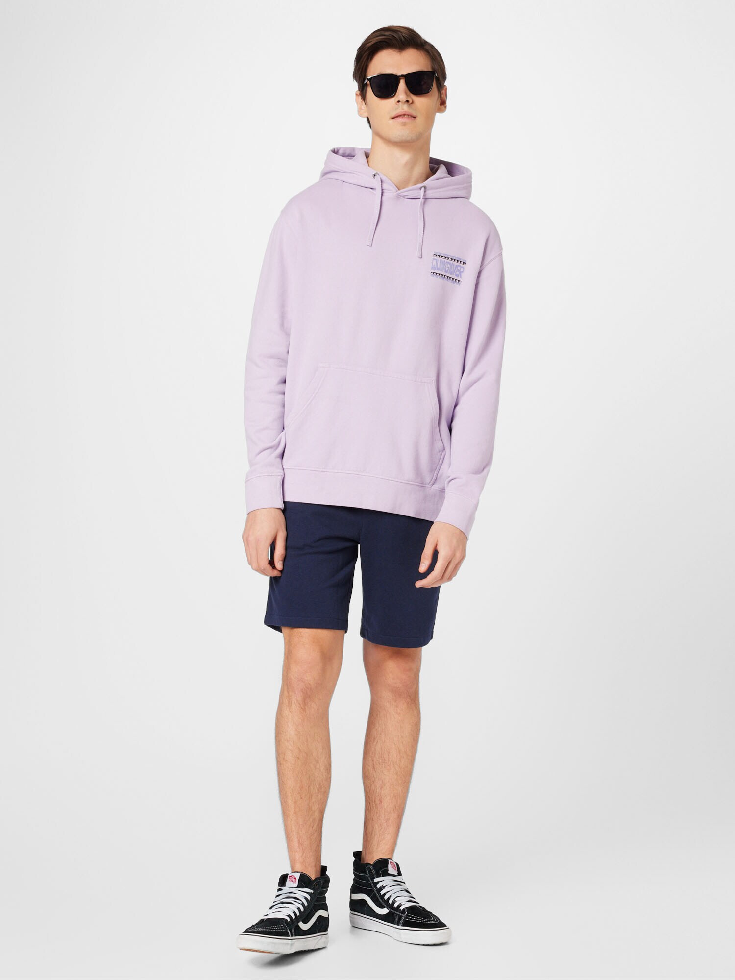 QUIKSILVER Hanorac sport 'NEON' bleumarin / lila / mov liliachiu - Pled.ro