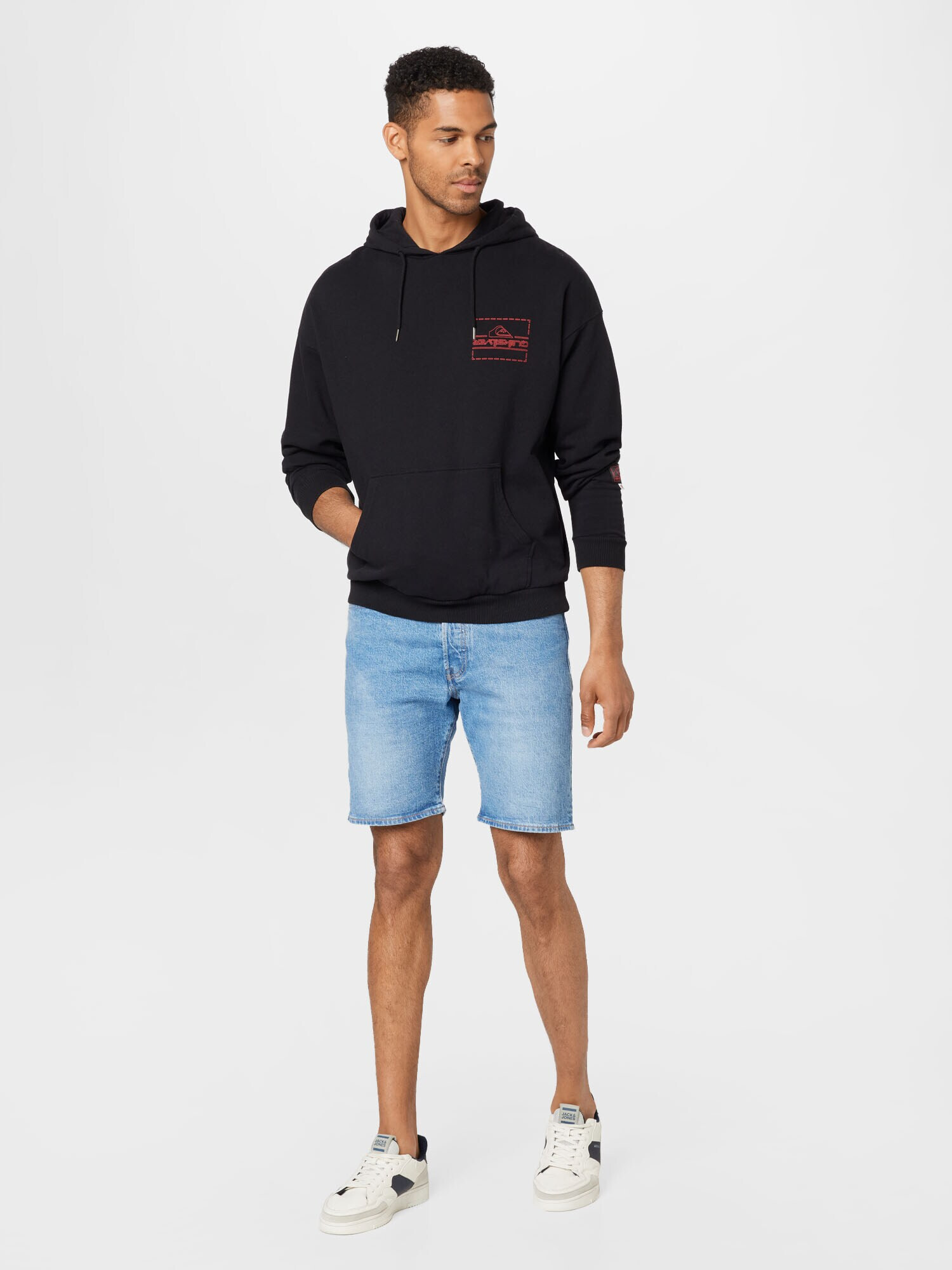 QUIKSILVER Hanorac sport roșu / negru - Pled.ro