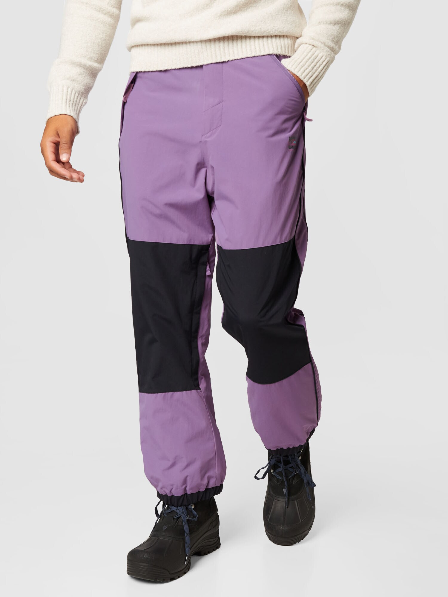 QUIKSILVER Pantaloni outdoor 'SNOW DOWN' lila / negru - Pled.ro