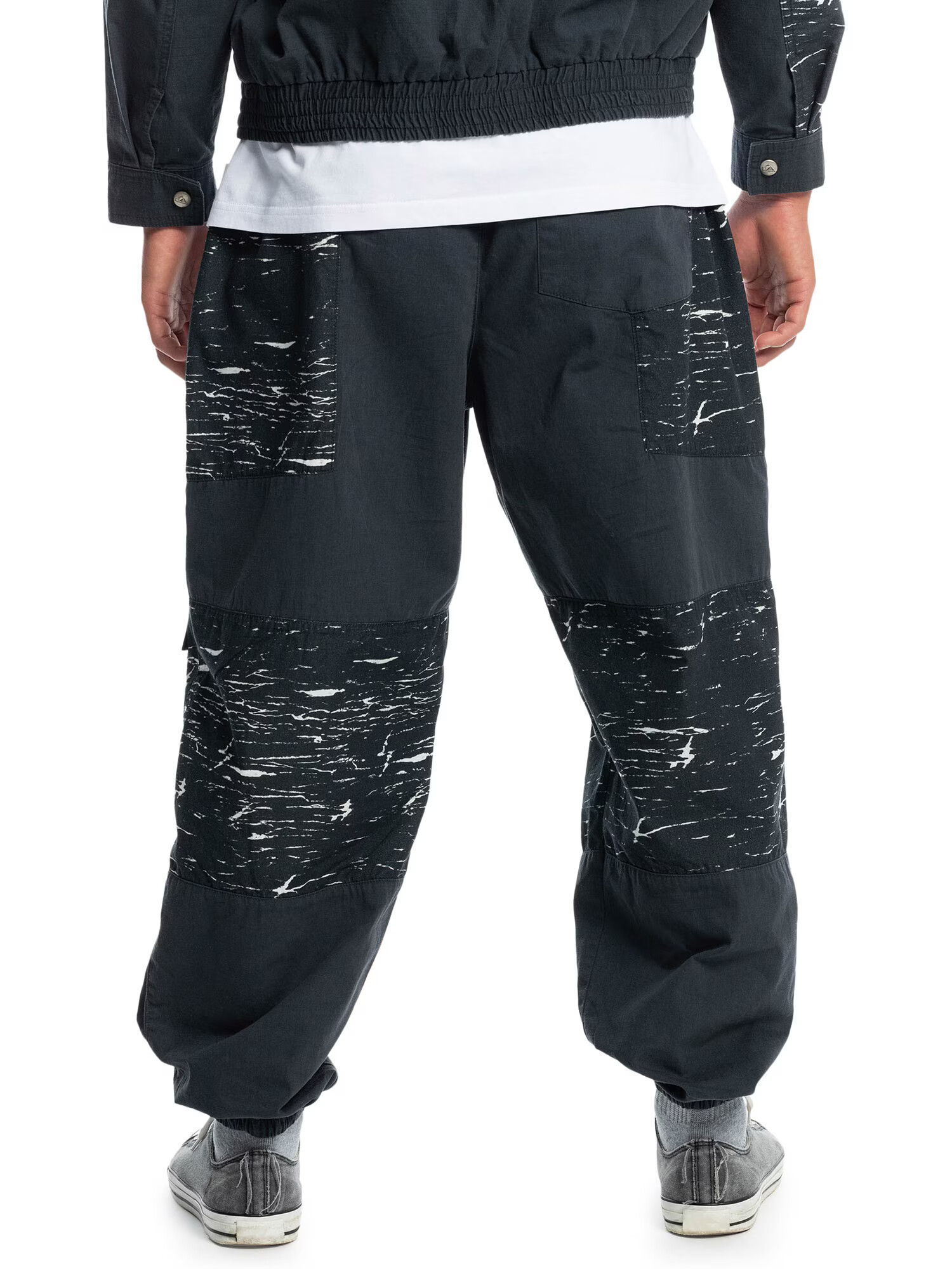 QUIKSILVER Pantaloni sport roșu / negru / alb - Pled.ro