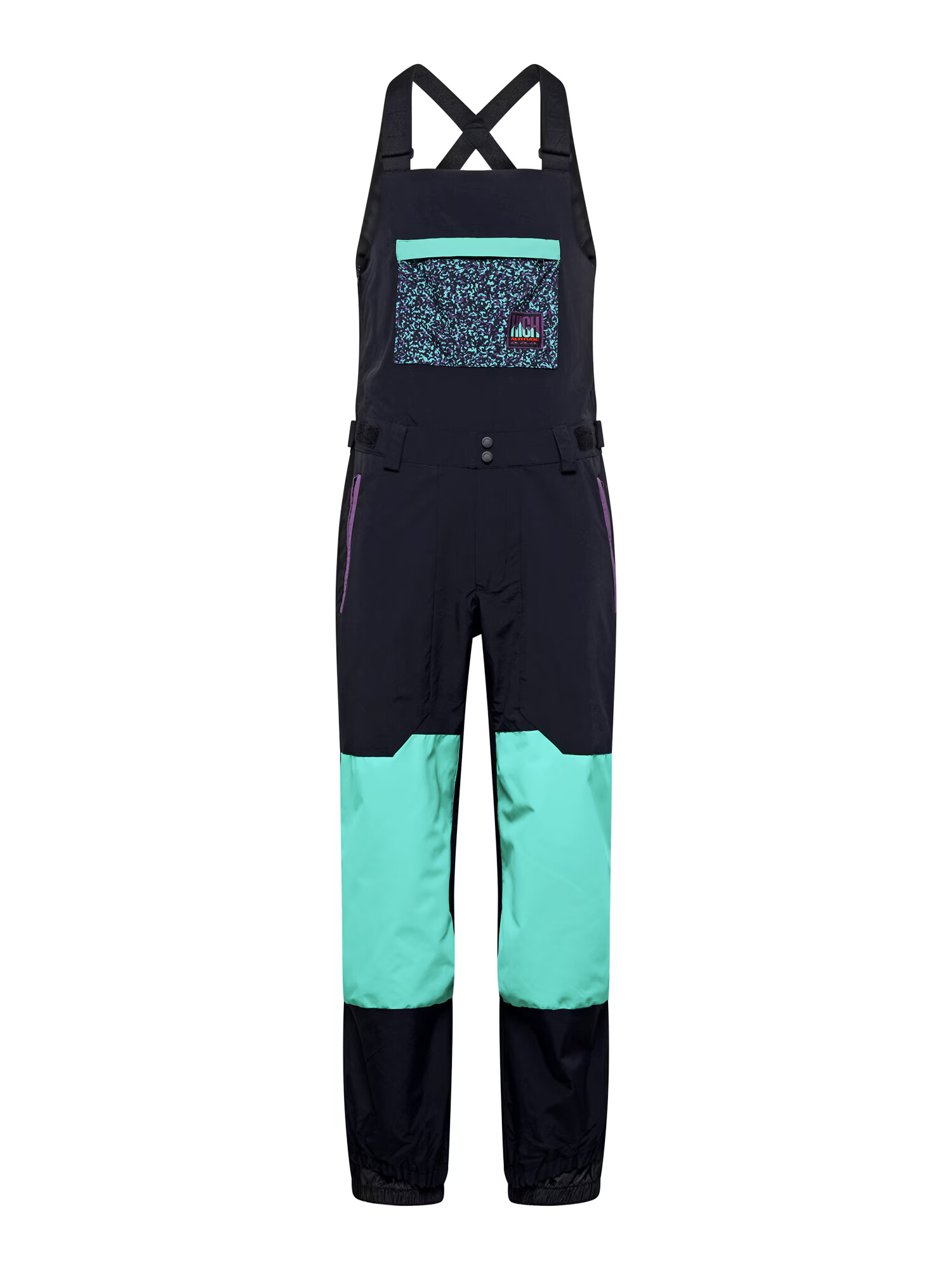 QUIKSILVER Pantaloni sport verde neon / roșu / purpuriu / negru - Pled.ro