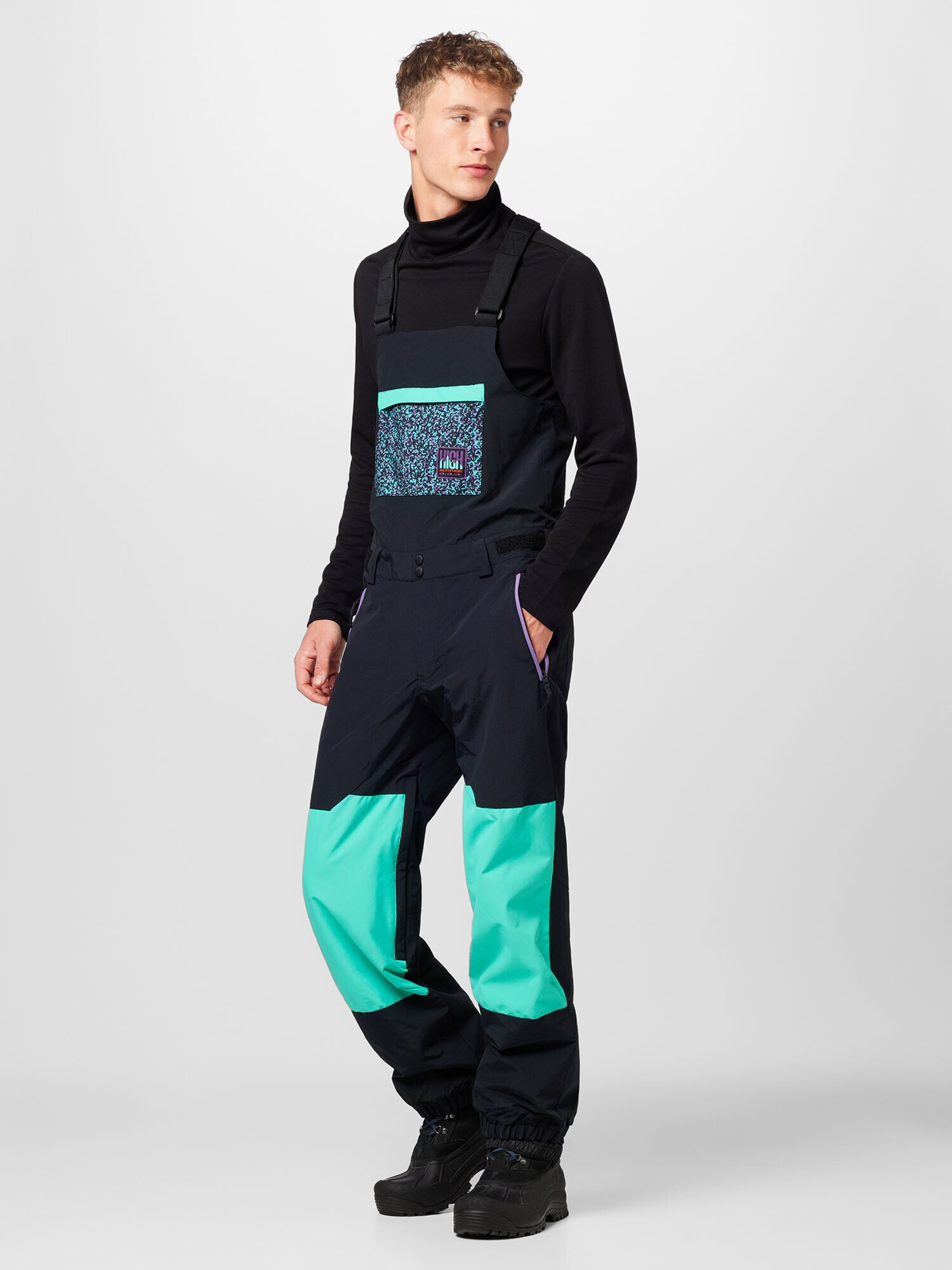 QUIKSILVER Pantaloni sport verde neon / roșu / purpuriu / negru - Pled.ro