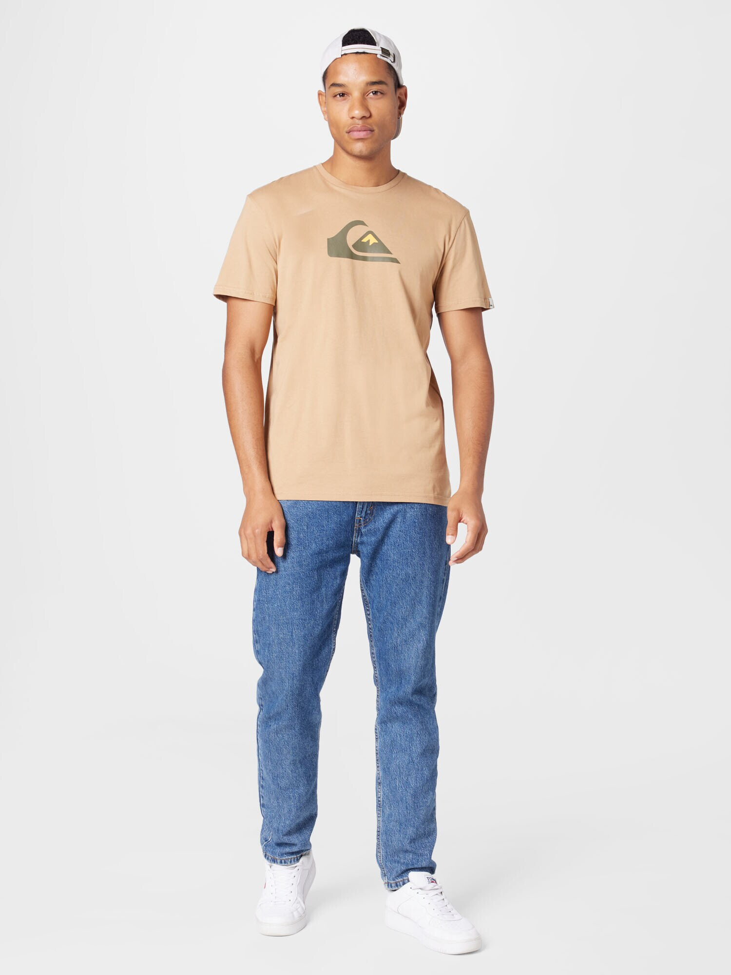 QUIKSILVER Tricou bej / galben deschis / gri piatră - Pled.ro