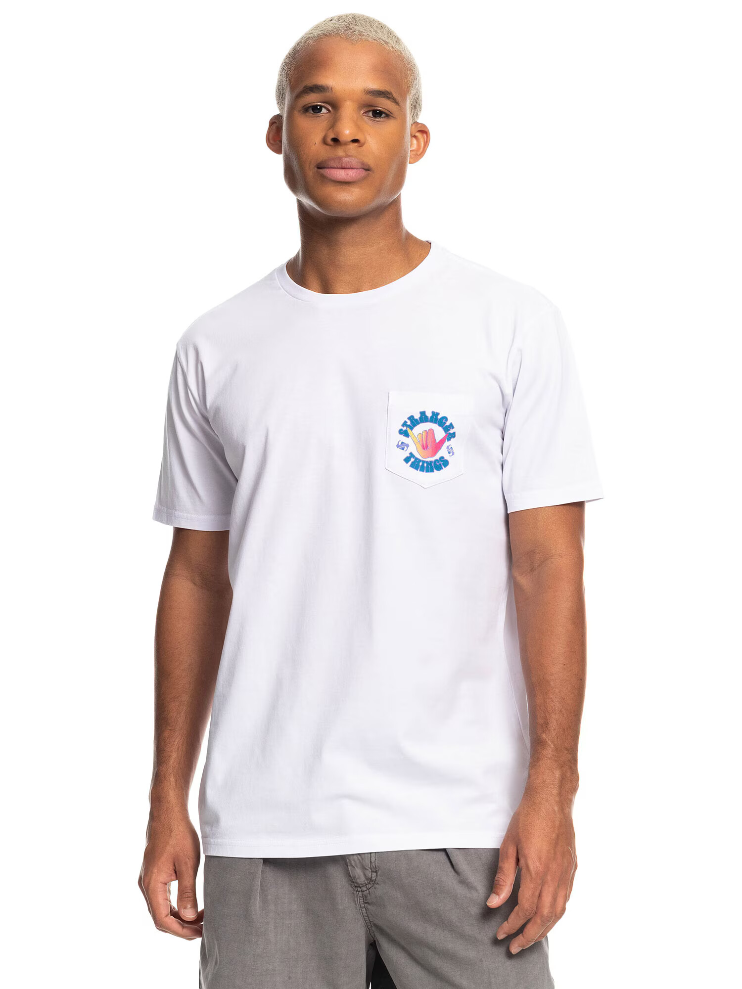 QUIKSILVER Tricou funcțional albastru / roz / alb - Pled.ro