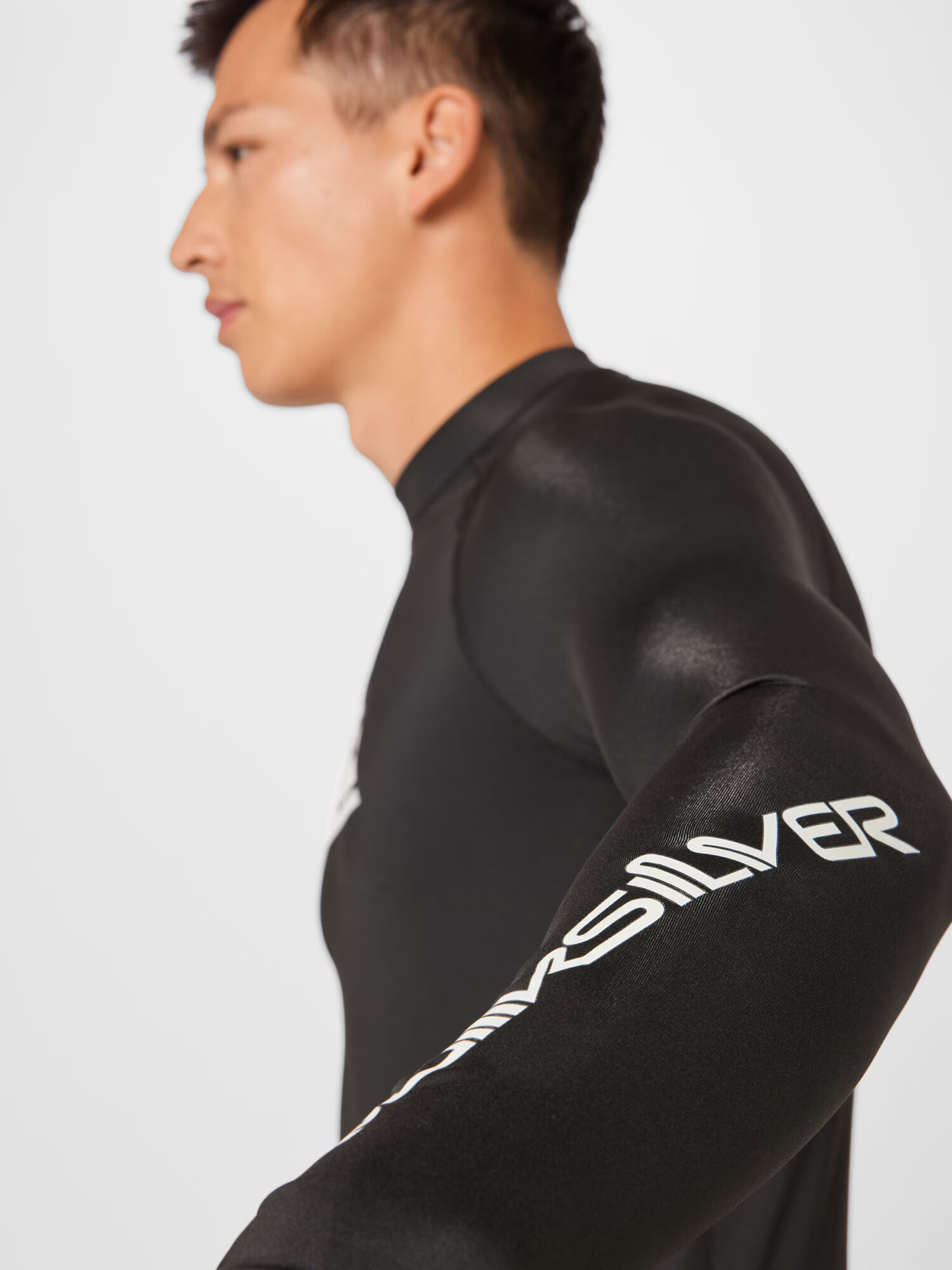 QUIKSILVER Tricou funcțional 'ALL TIME' negru / alb - Pled.ro