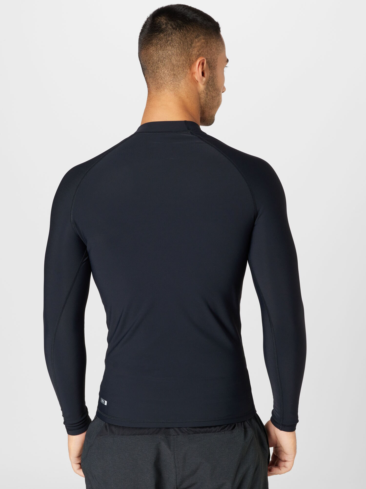 QUIKSILVER Tricou funcțional 'HEATER' negru / alb - Pled.ro