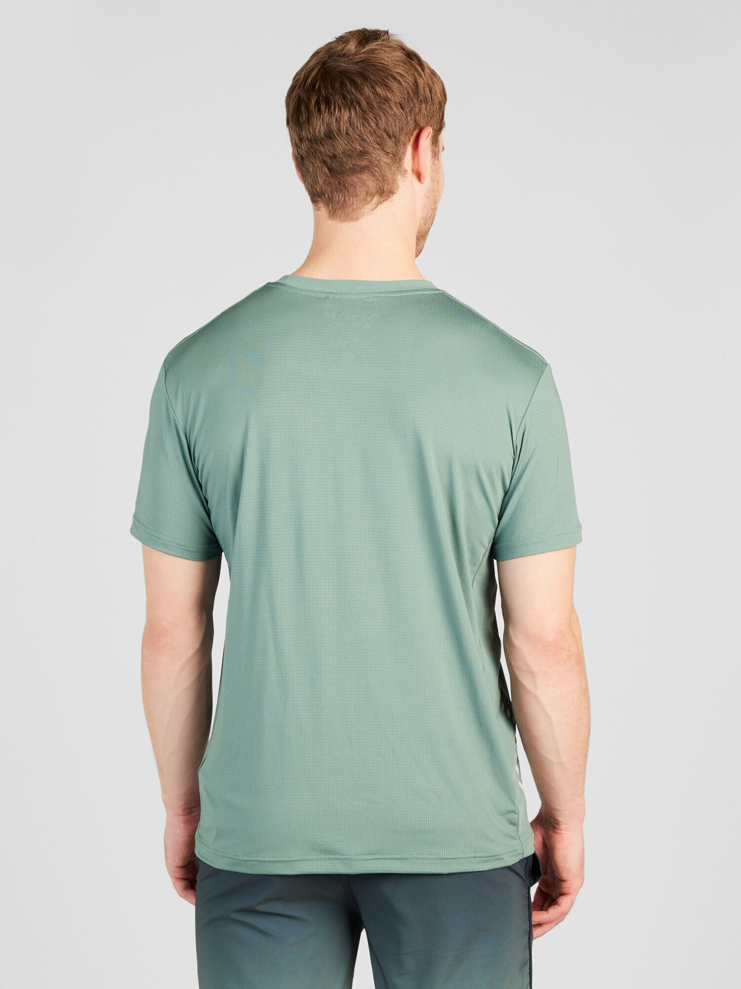 QUIKSILVER Tricou funcțional 'LAP TIME' gri / verde jad - Pled.ro