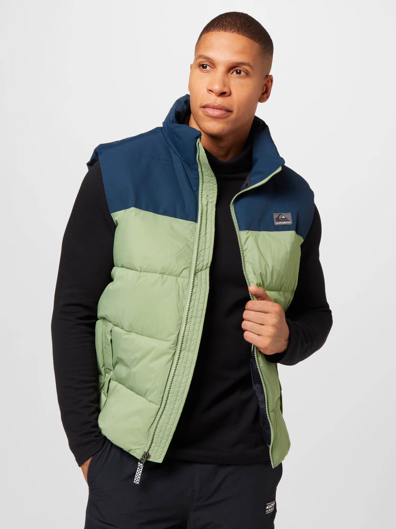 QUIKSILVER Vestă 'WOLF' bleumarin / verde deschis - Pled.ro