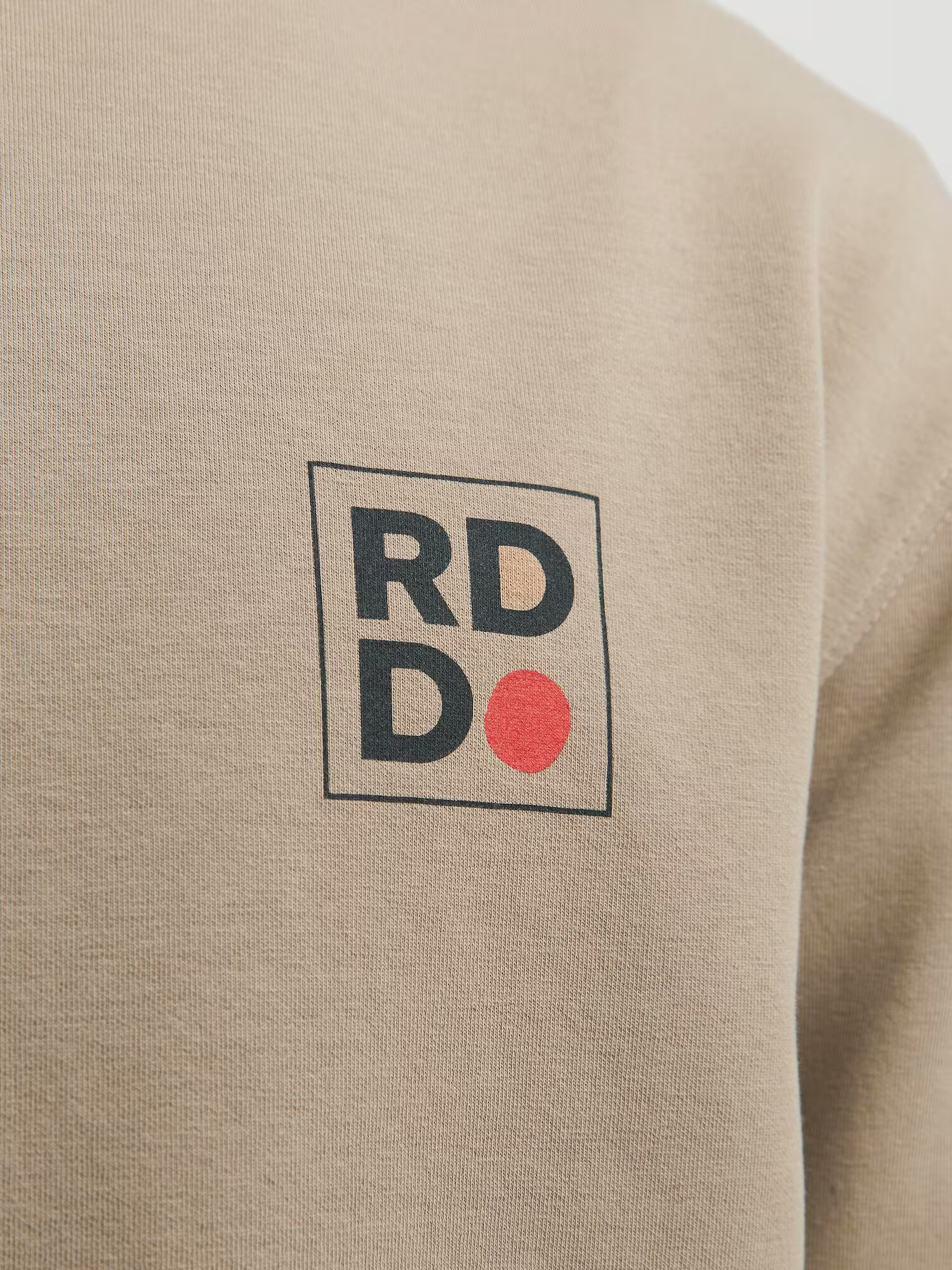 R.D.D. ROYAL DENIM DIVISION Bluză de molton 'Dean' bej / roșu - Pled.ro