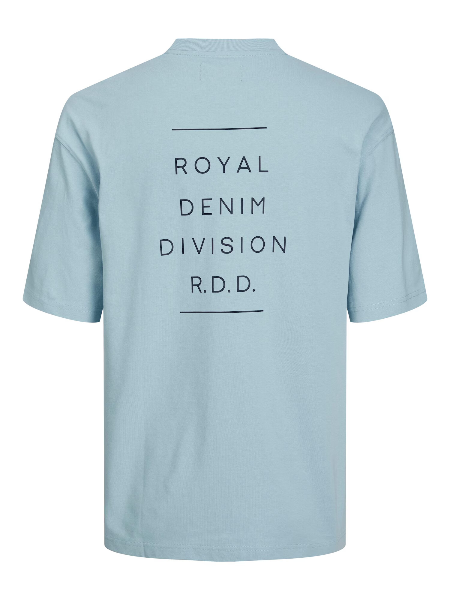 R.D.D. ROYAL DENIM DIVISION Tricou albastru deschis / negru - Pled.ro