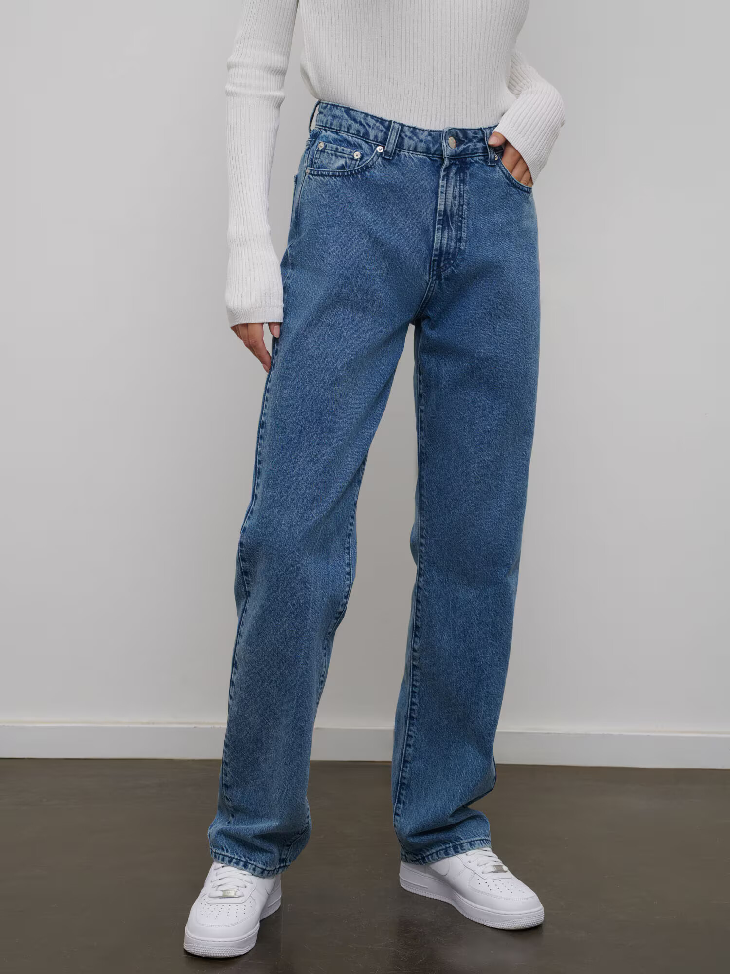 RÆRE by Lorena Rae Jeans 'Cleo Tall' albastru denim - Pled.ro