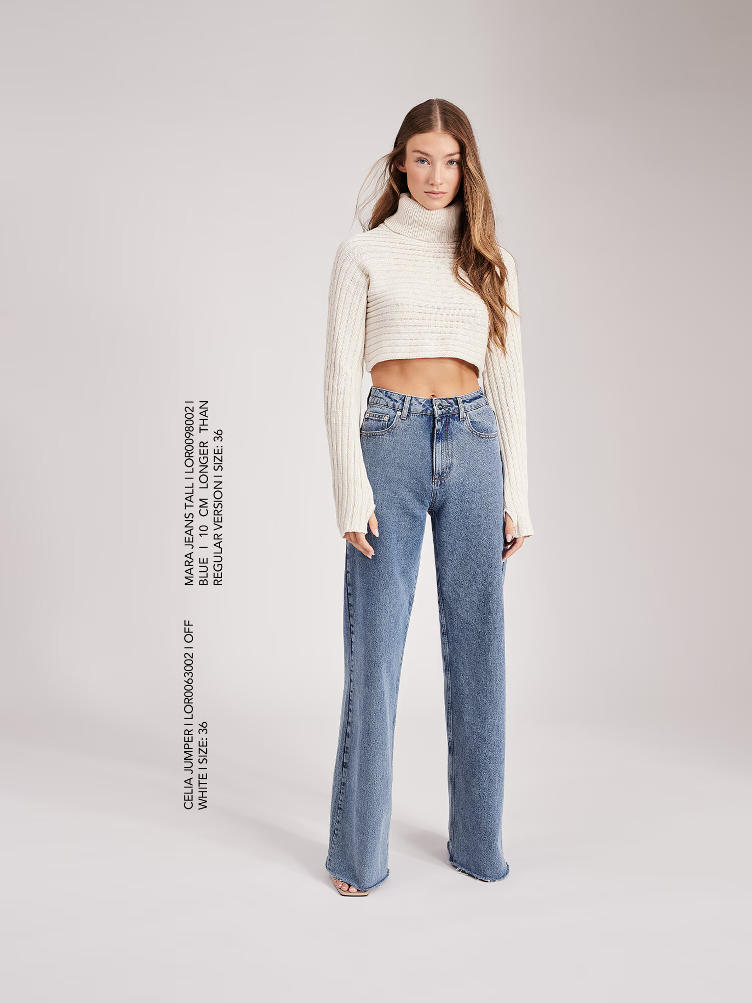 RÆRE by Lorena Rae Jeans 'Mara Tall' albastru - Pled.ro