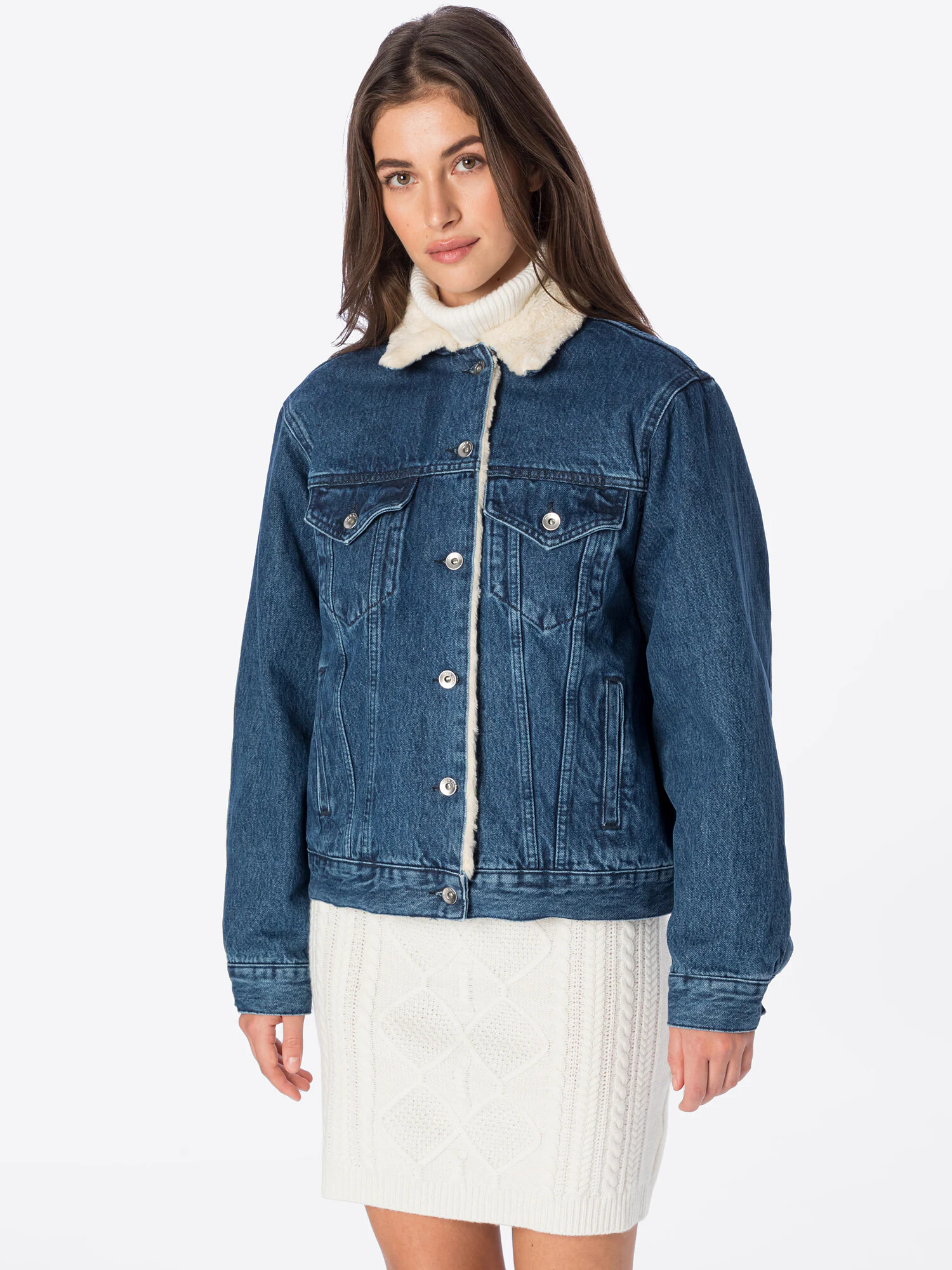 rag & bone Geacă de primăvară-toamnă albastru denim - Pled.ro