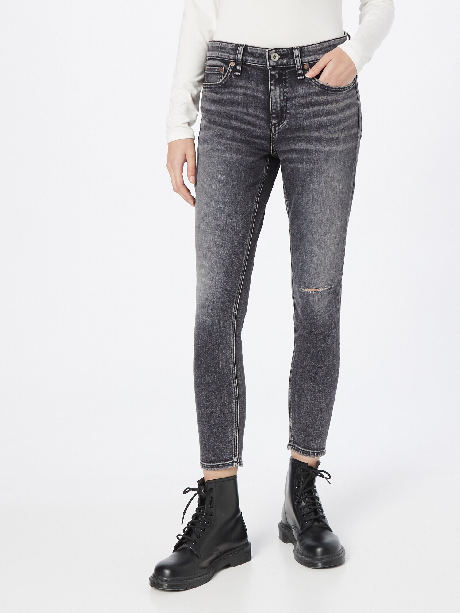 rag & bone Jeans gri denim - Pled.ro