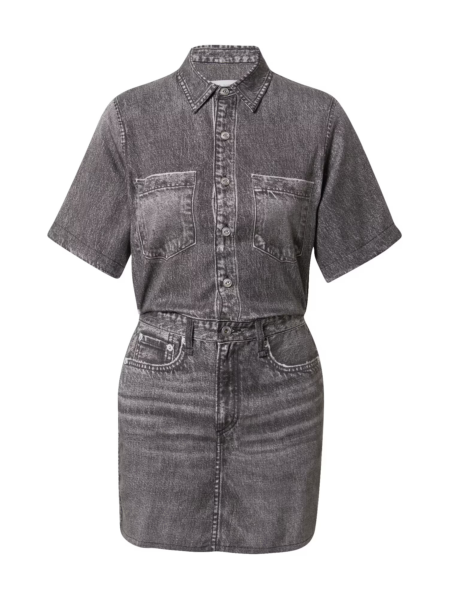 rag & bone Rochie tip bluză 'Miramar' negru denim - Pled.ro