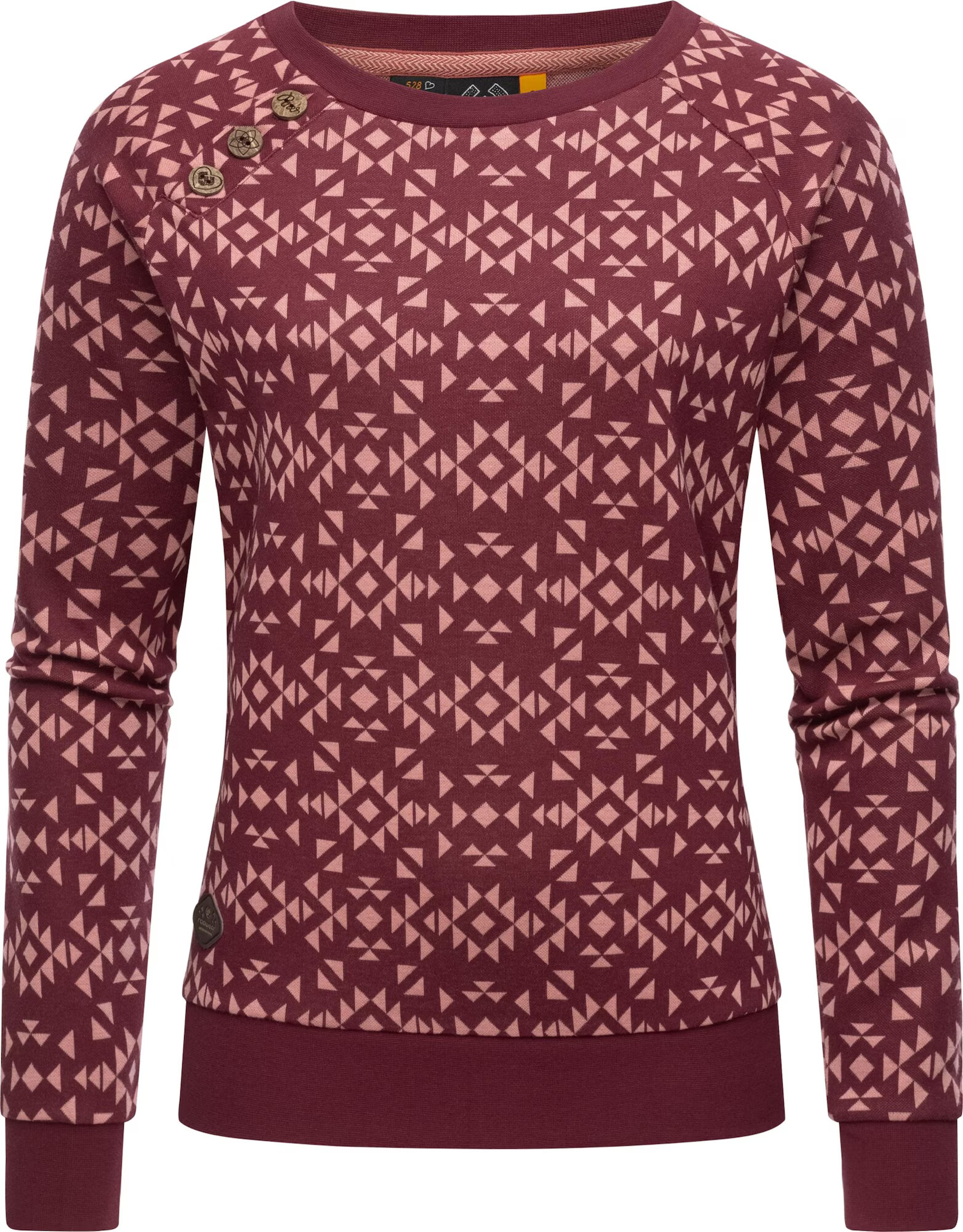 Ragwear Bluză de molton 'Darria' roșu merlot / roșu pastel - Pled.ro