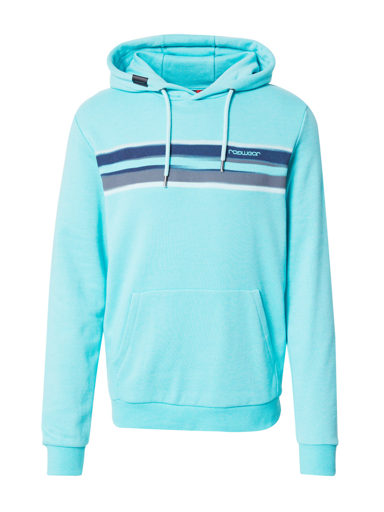 Ragwear Bluză de molton 'HAKE' bleumarin / albastru aqua / gri închis / alb - Pled.ro