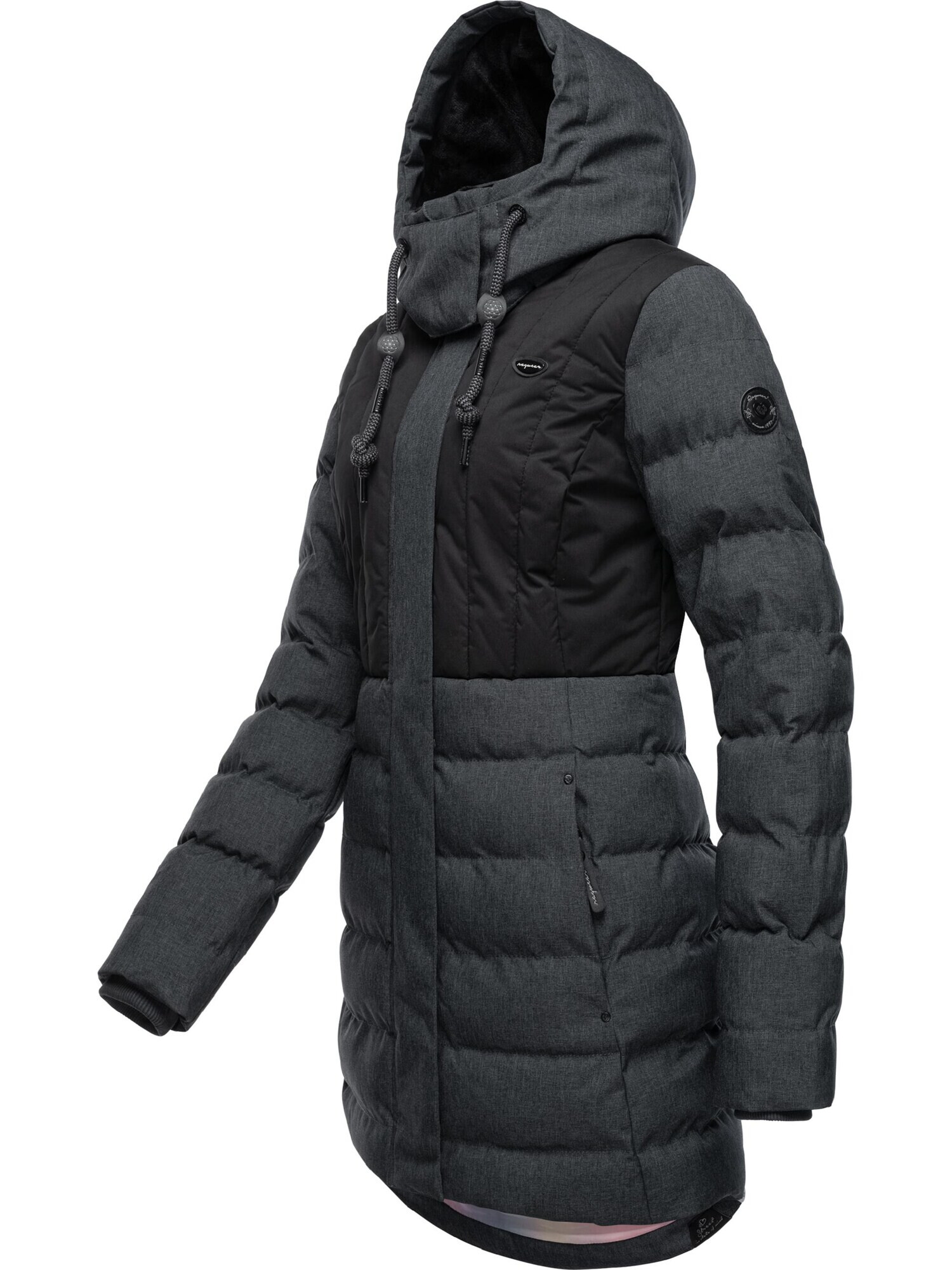 Ragwear Parka de iarnă 'Ashanta' gri închis / negru - Pled.ro