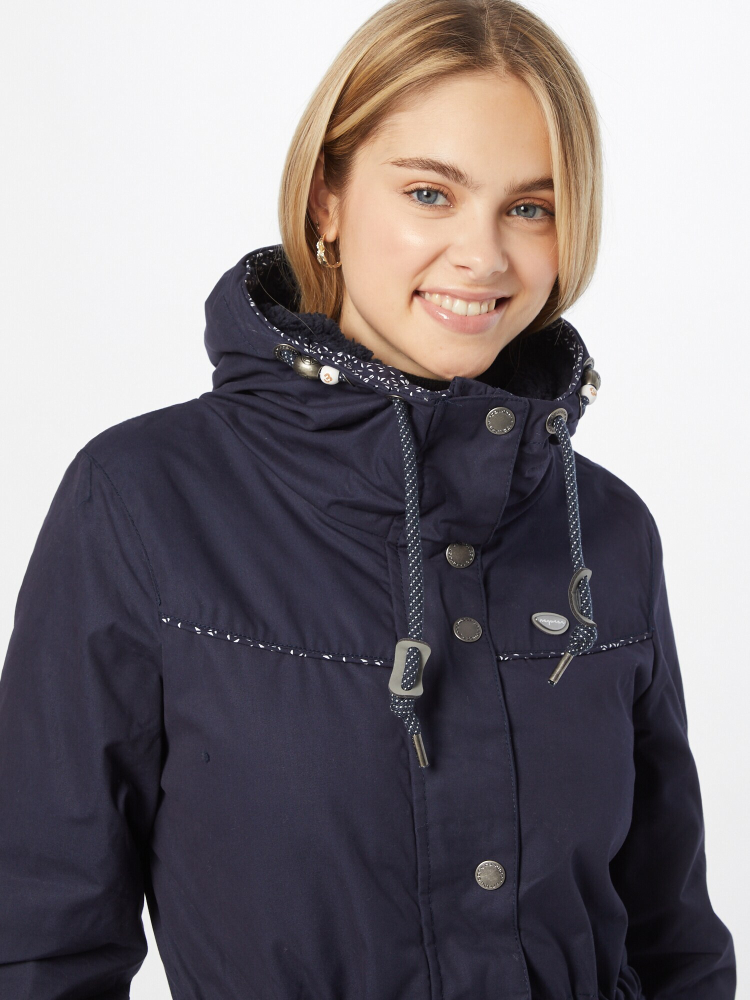 Ragwear Parka de iarnă 'Canny' bleumarin / alb - Pled.ro