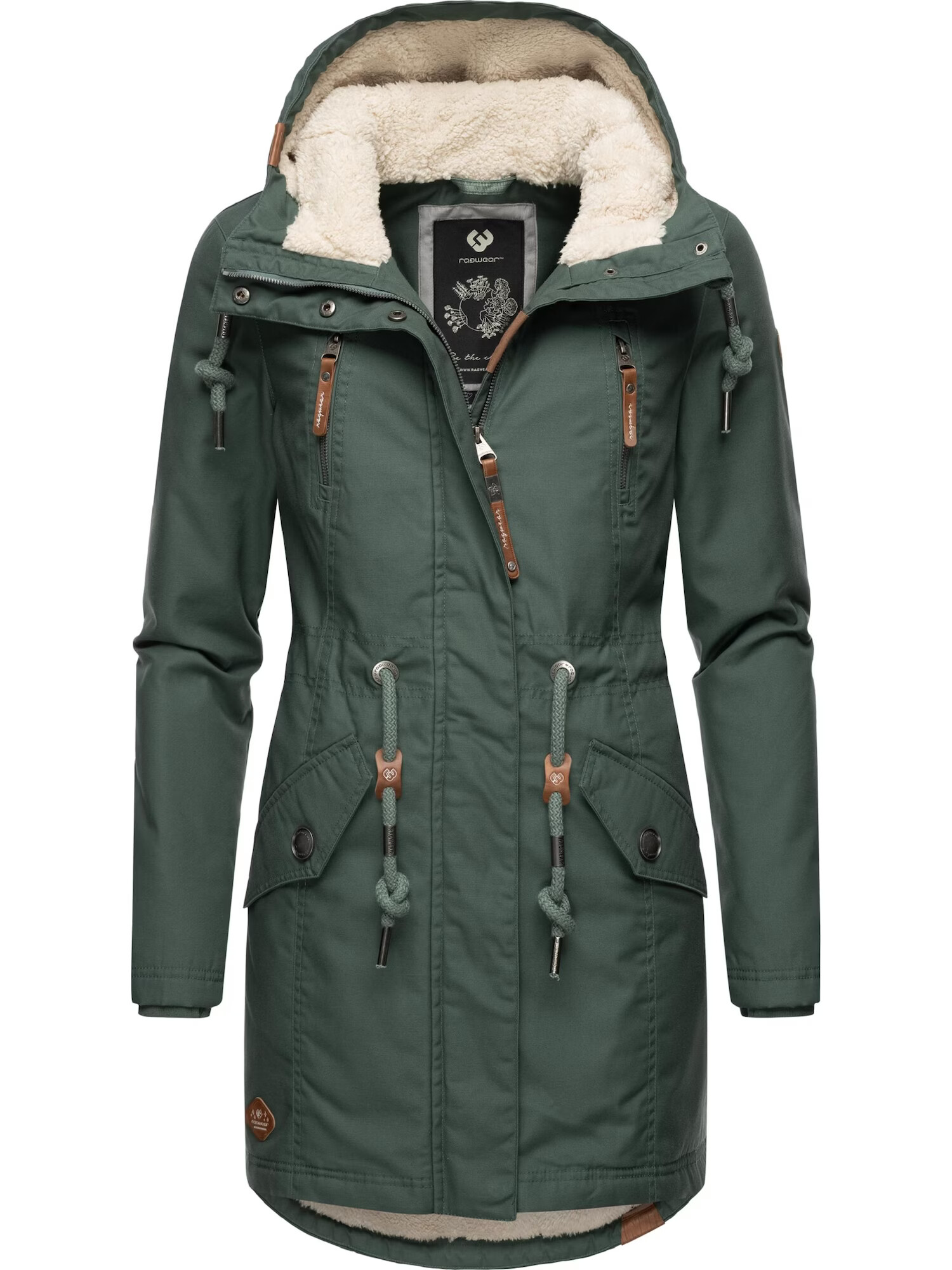 Ragwear Parka de iarnă 'Elsie' verde - Pled.ro