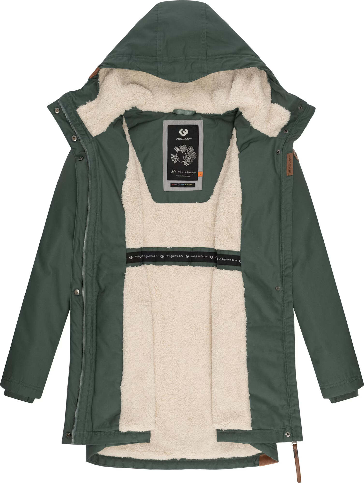 Ragwear Parka de iarnă 'Elsie' verde - Pled.ro