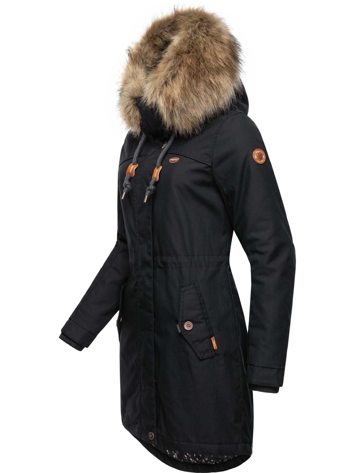 Ragwear Parka de iarnă 'Tawny' maro / negru / alb - Pled.ro