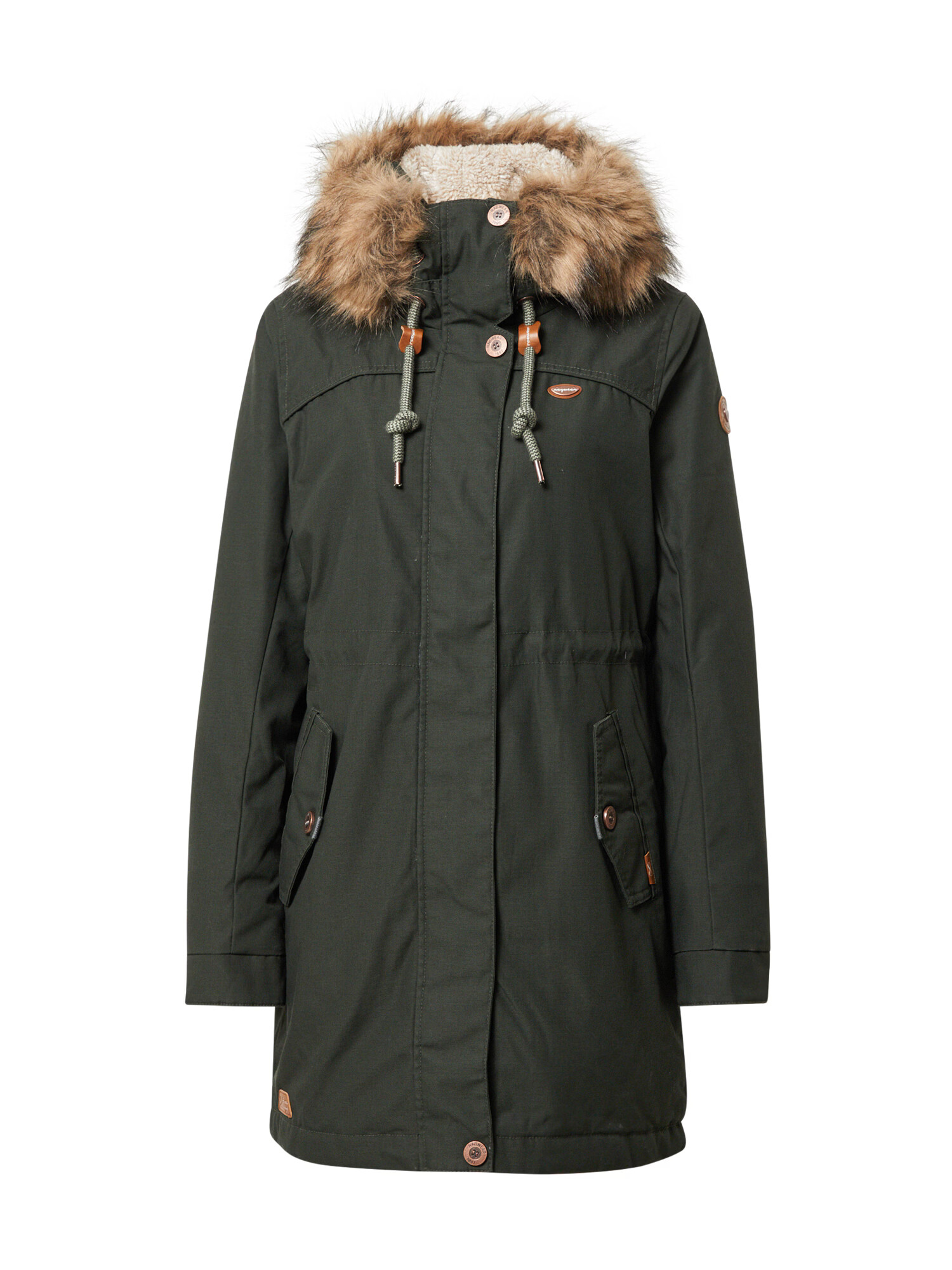 Ragwear Parka de iarnă 'TAWNY' maro / verde - Pled.ro