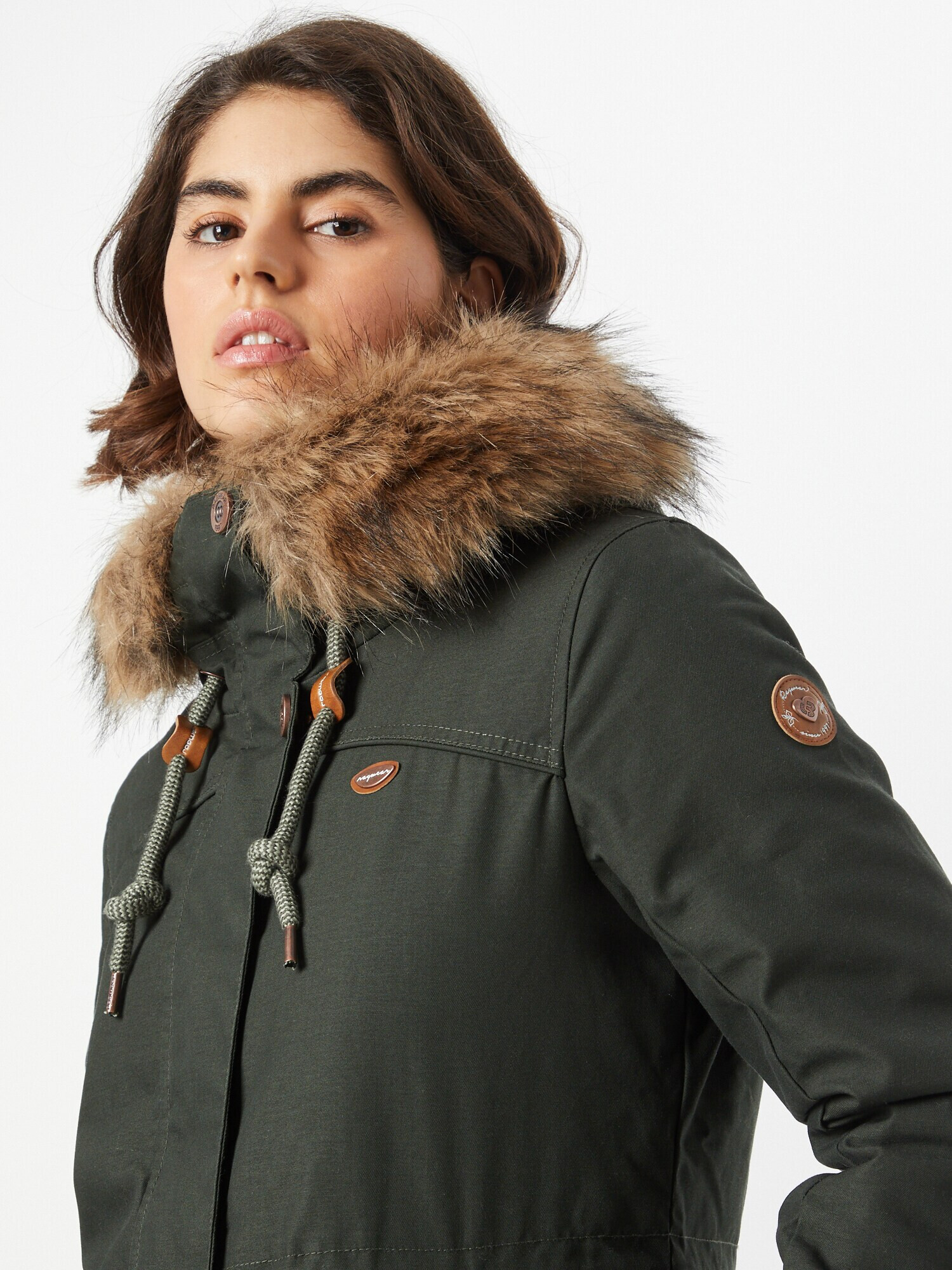 Ragwear Parka de iarnă 'TAWNY' maro / verde - Pled.ro