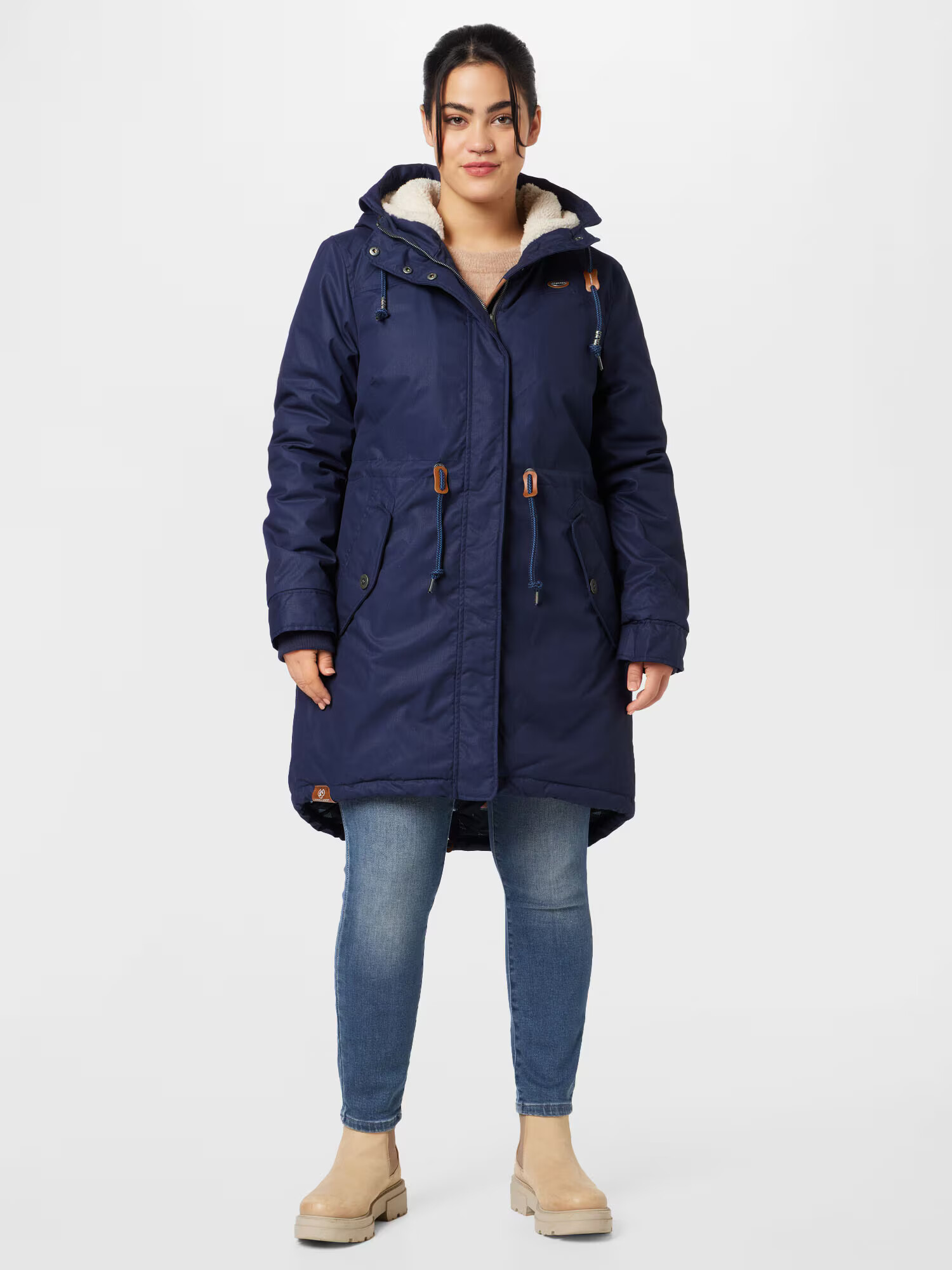 Ragwear Plus Parka de primăvară-toamnă 'ELBA' bleumarin - Pled.ro