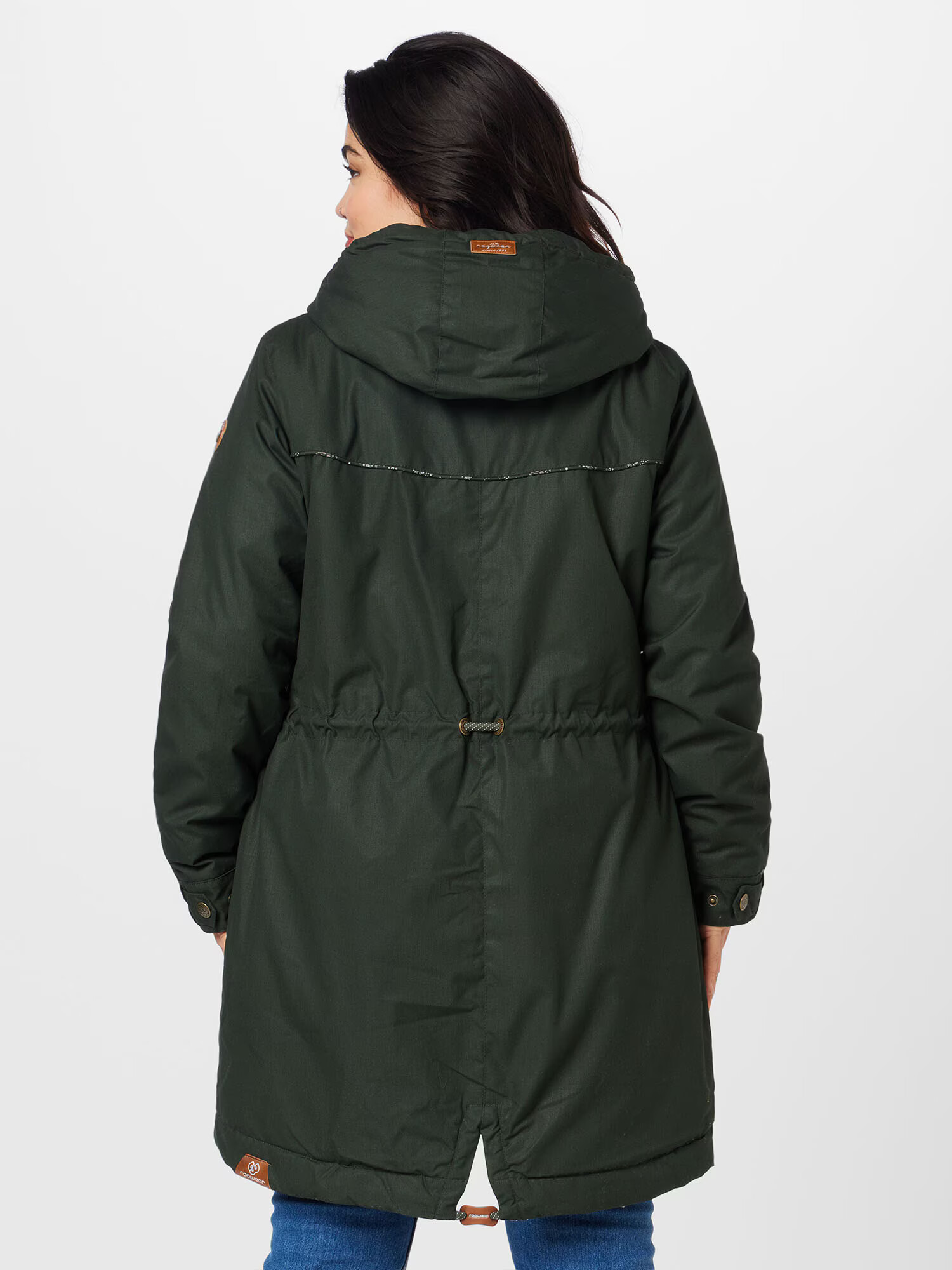 Ragwear Plus Parka de primăvară-toamnă 'CANNY' crem / maro coniac / verde închis - Pled.ro