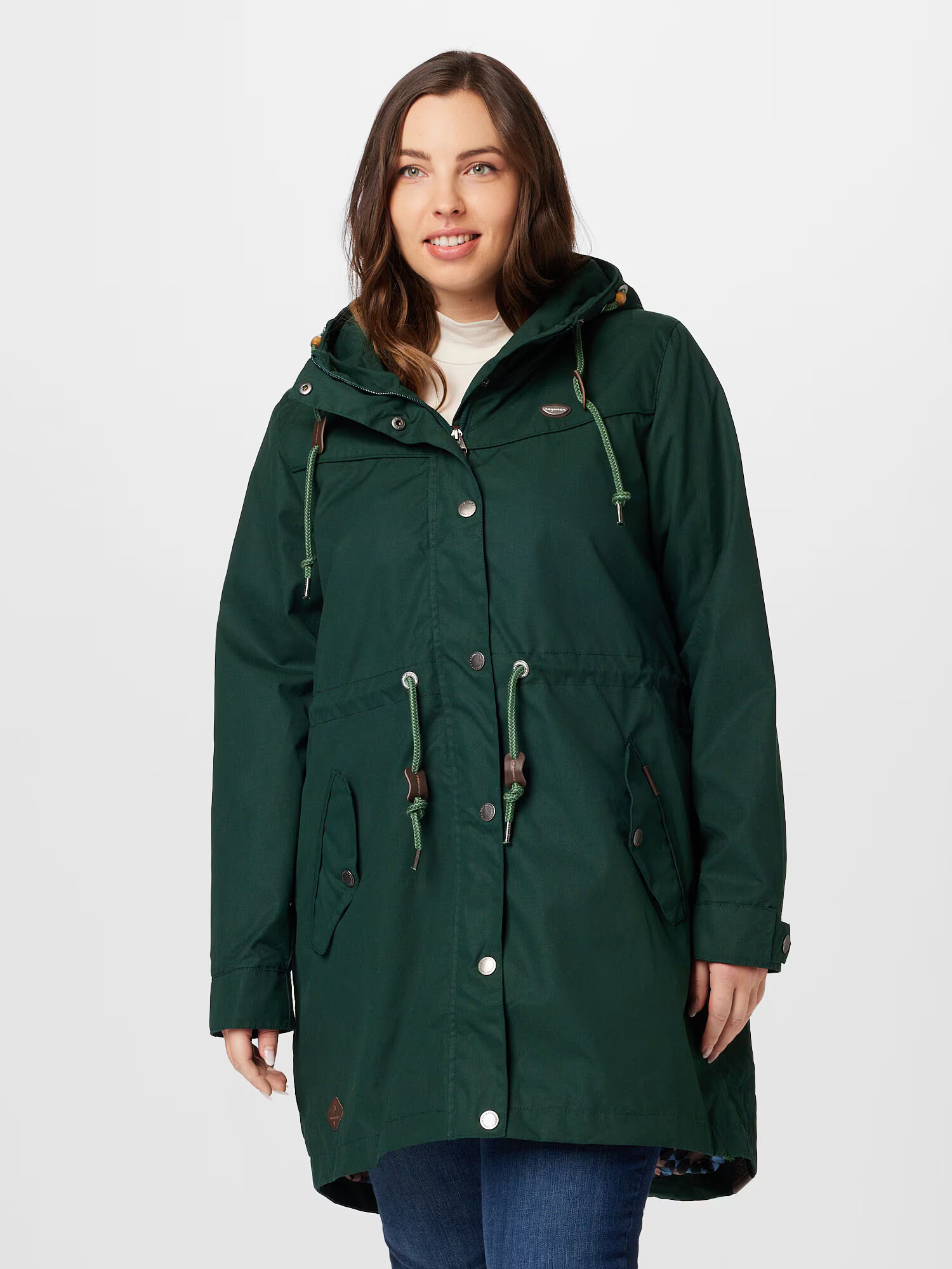 Ragwear Plus Parka de primăvară-toamnă 'CANNY' verde - Pled.ro