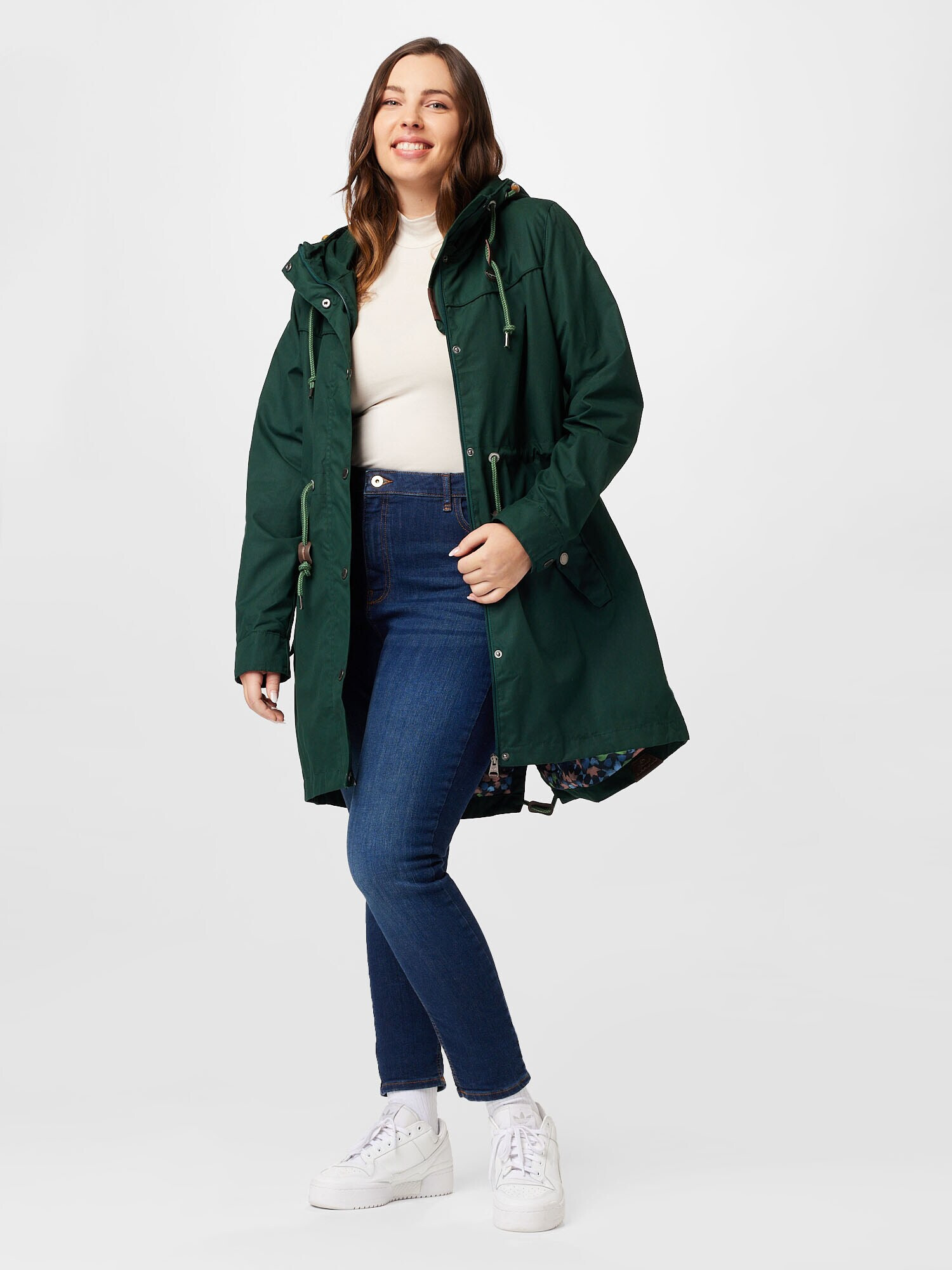 Ragwear Plus Parka de primăvară-toamnă 'CANNY' verde - Pled.ro