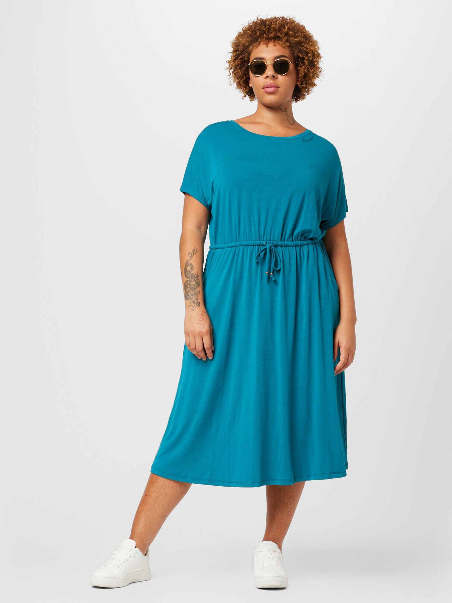 Ragwear Plus Rochie 'PECORI' cyan - Pled.ro