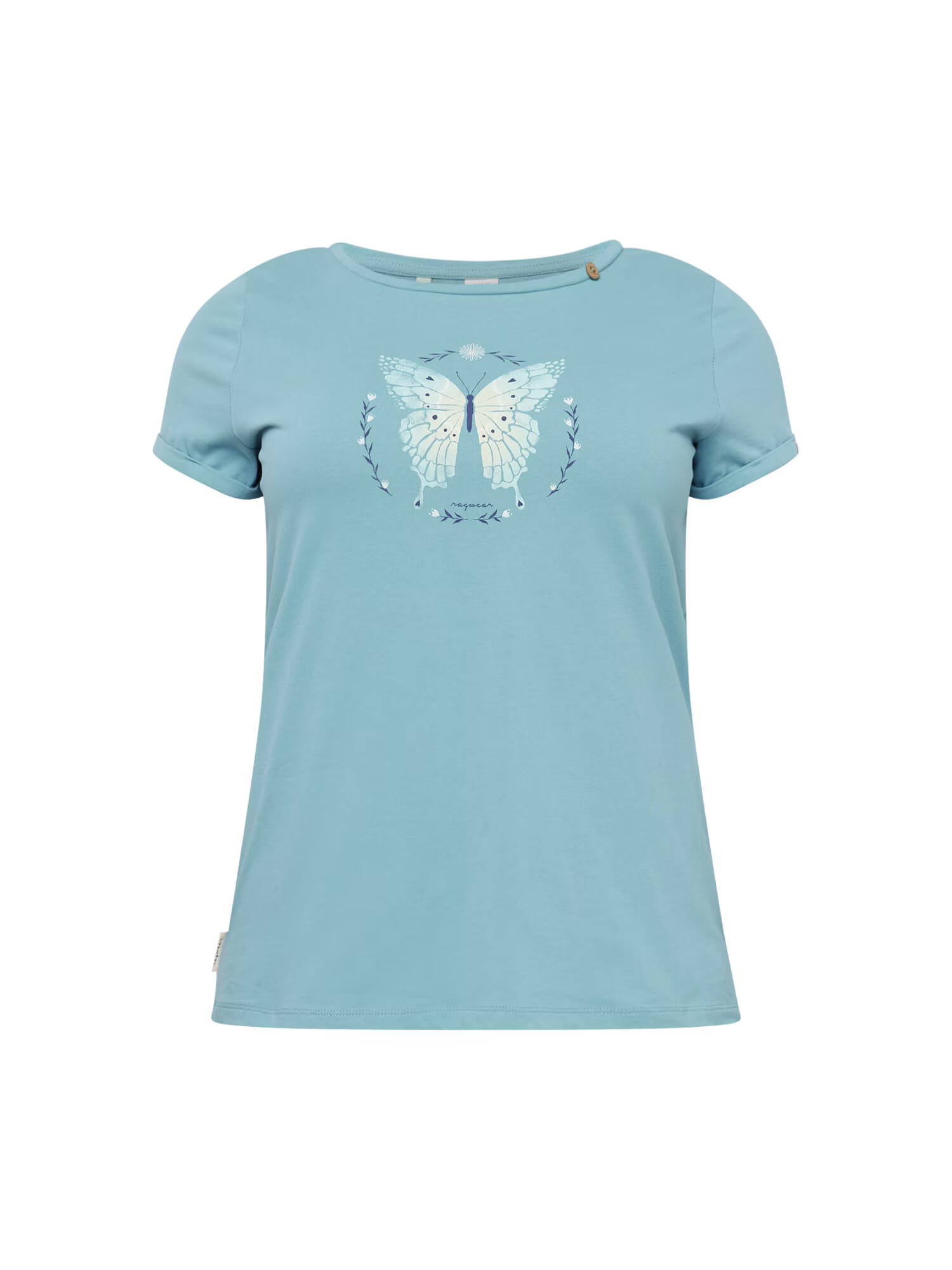 Ragwear Plus Tricou 'FLORAH' bleumarin / albastru aqua - Pled.ro