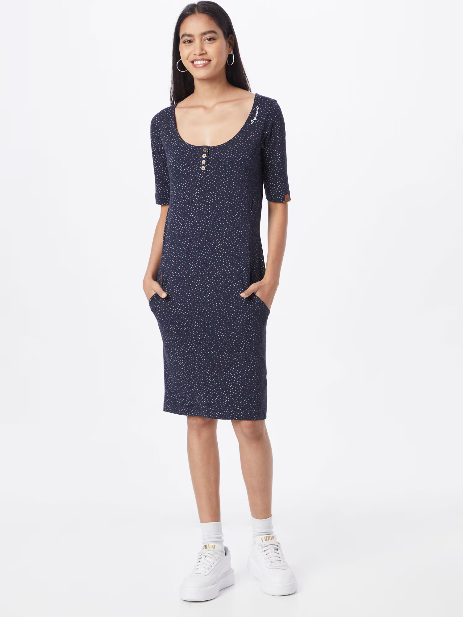 Ragwear Rochie bleumarin / alb - Pled.ro