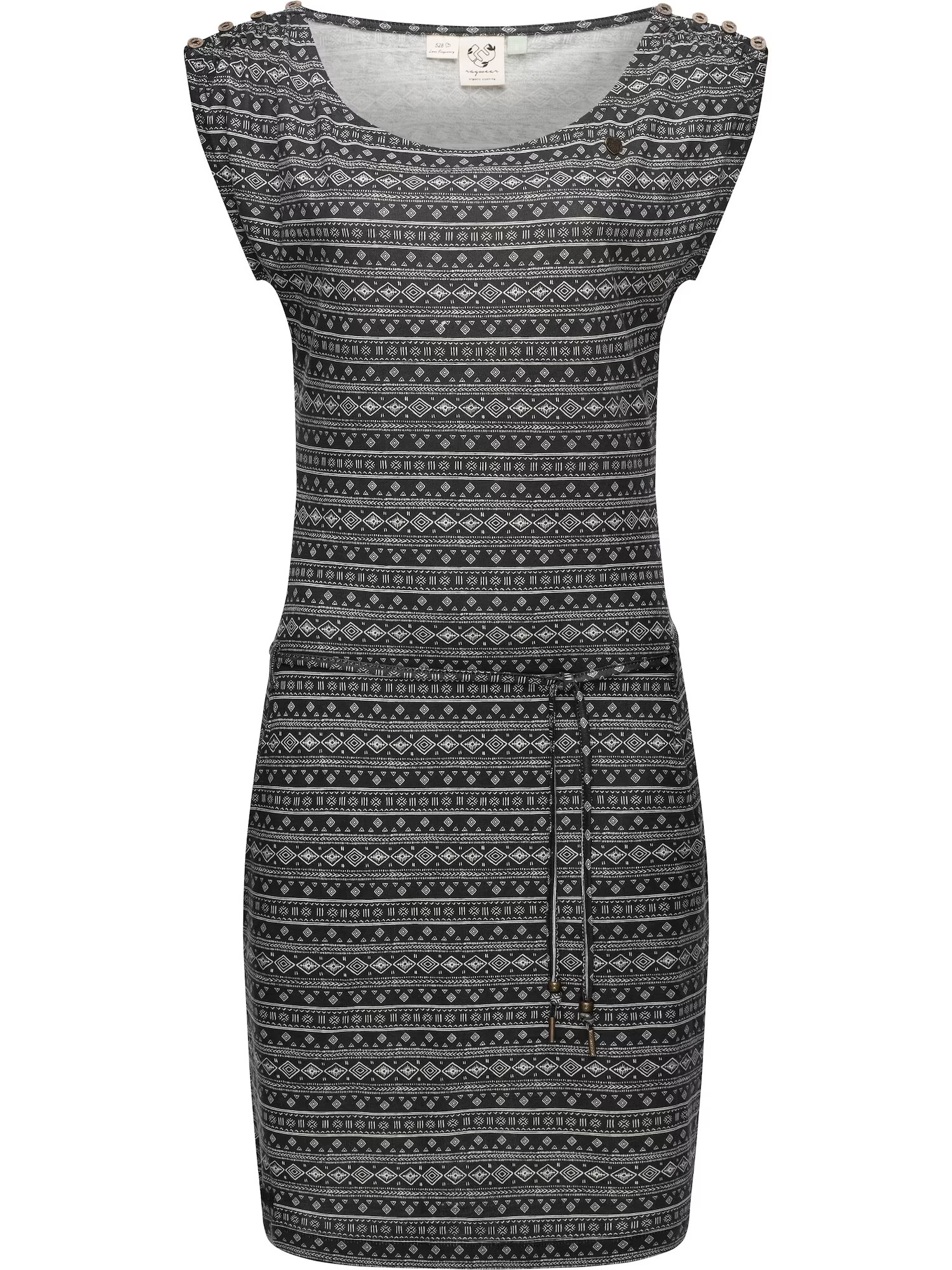 Ragwear Rochie de vară 'Chego' negru / alb - Pled.ro