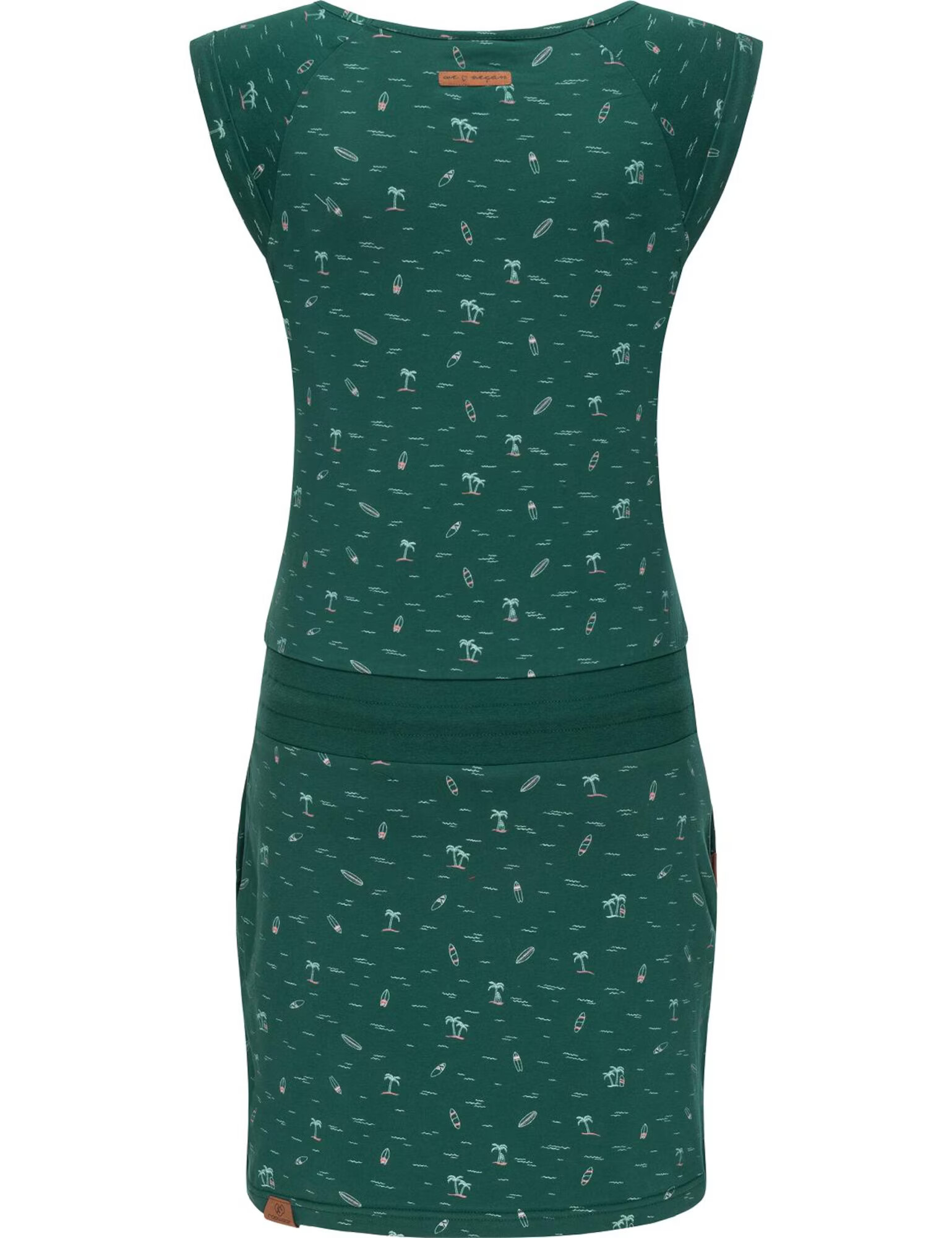 Ragwear Rochie de vară 'Penelope' verde / alb - Pled.ro