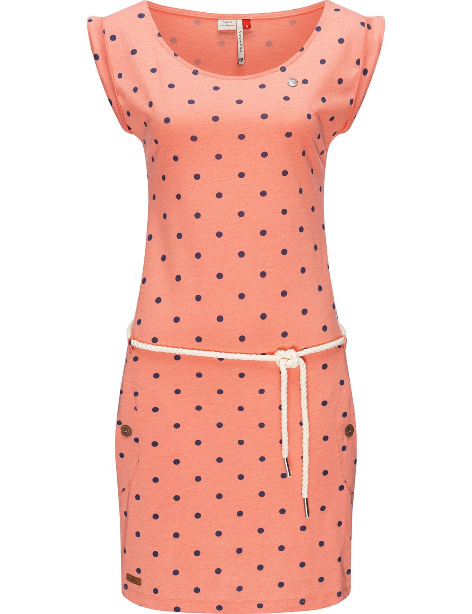 Ragwear Rochie de vară 'TAG DOTS' albastru marin / corai - Pled.ro