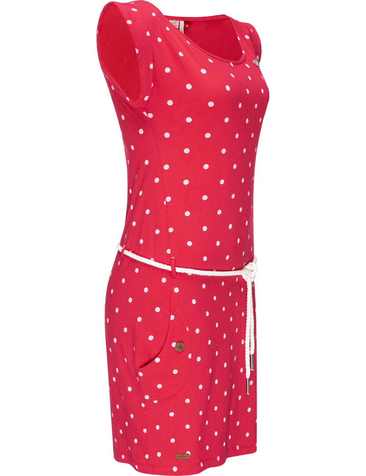 Ragwear Rochie de vară 'Tag' roșu cranberry / alb - Pled.ro