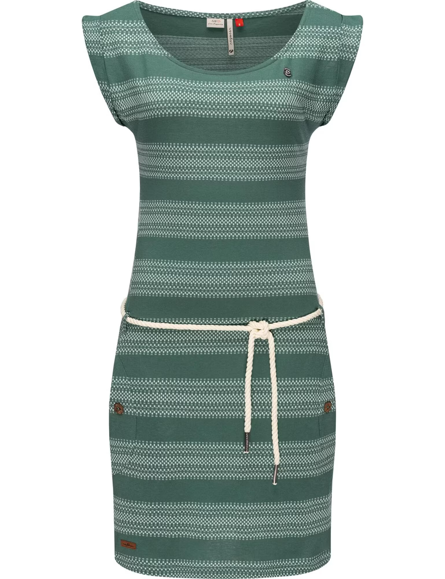 Ragwear Rochie de vară verde smarald / alb - Pled.ro