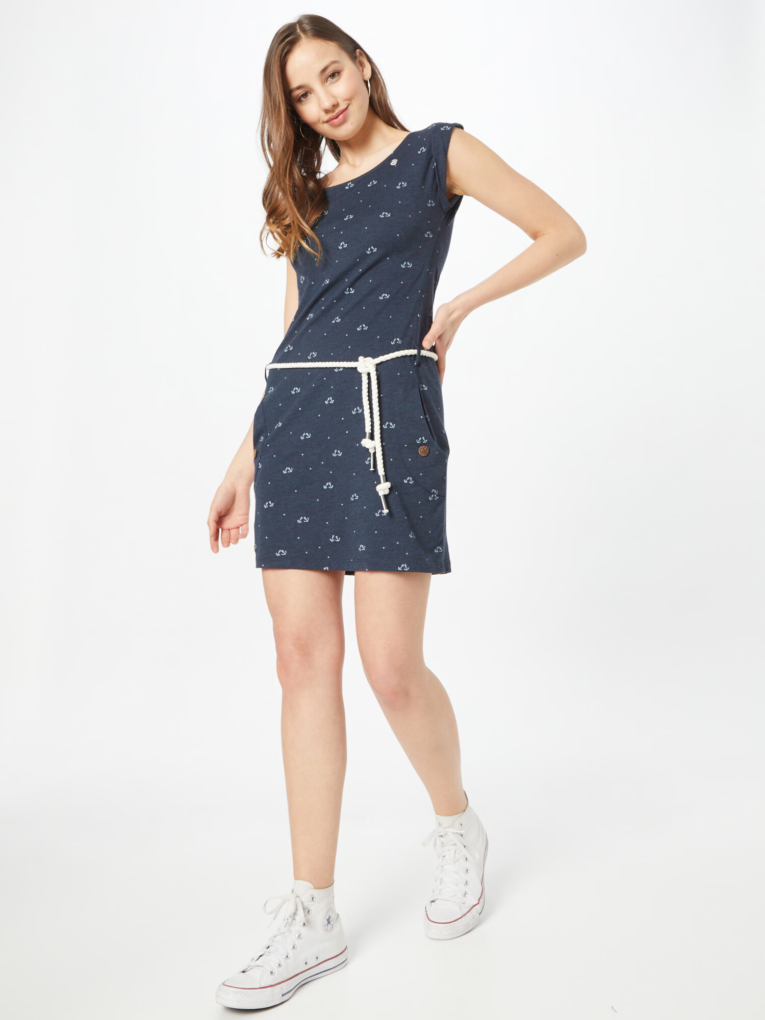 Ragwear Rochie 'Marina' bleumarin / alb - Pled.ro