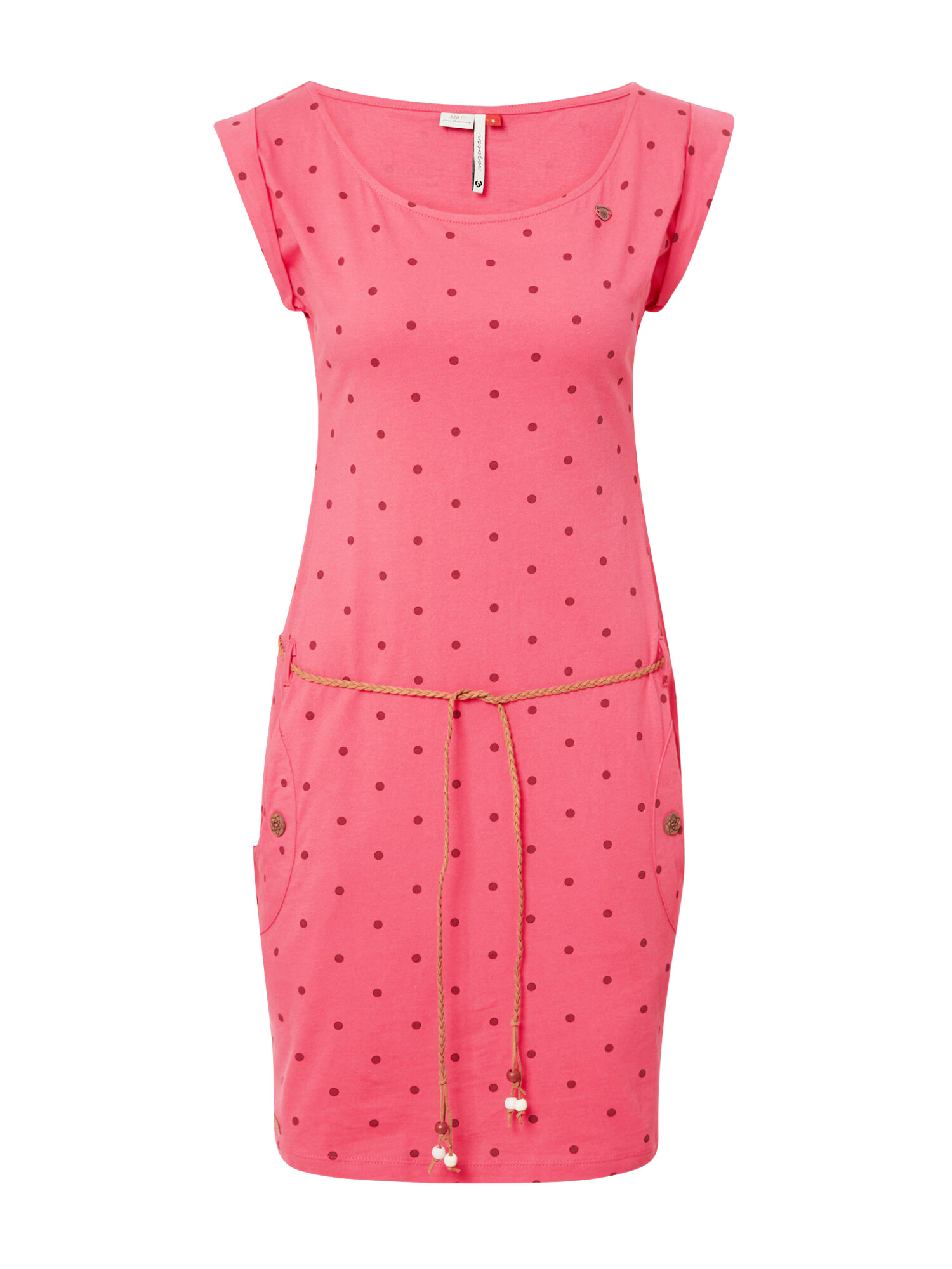 Ragwear Rochie 'TAG DOTS' roz zmeură / roşu închis - Pled.ro