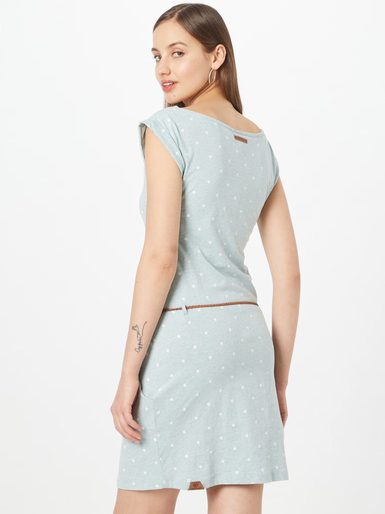 Ragwear Rochie 'TAG' turcoaz / maro / alb - Pled.ro