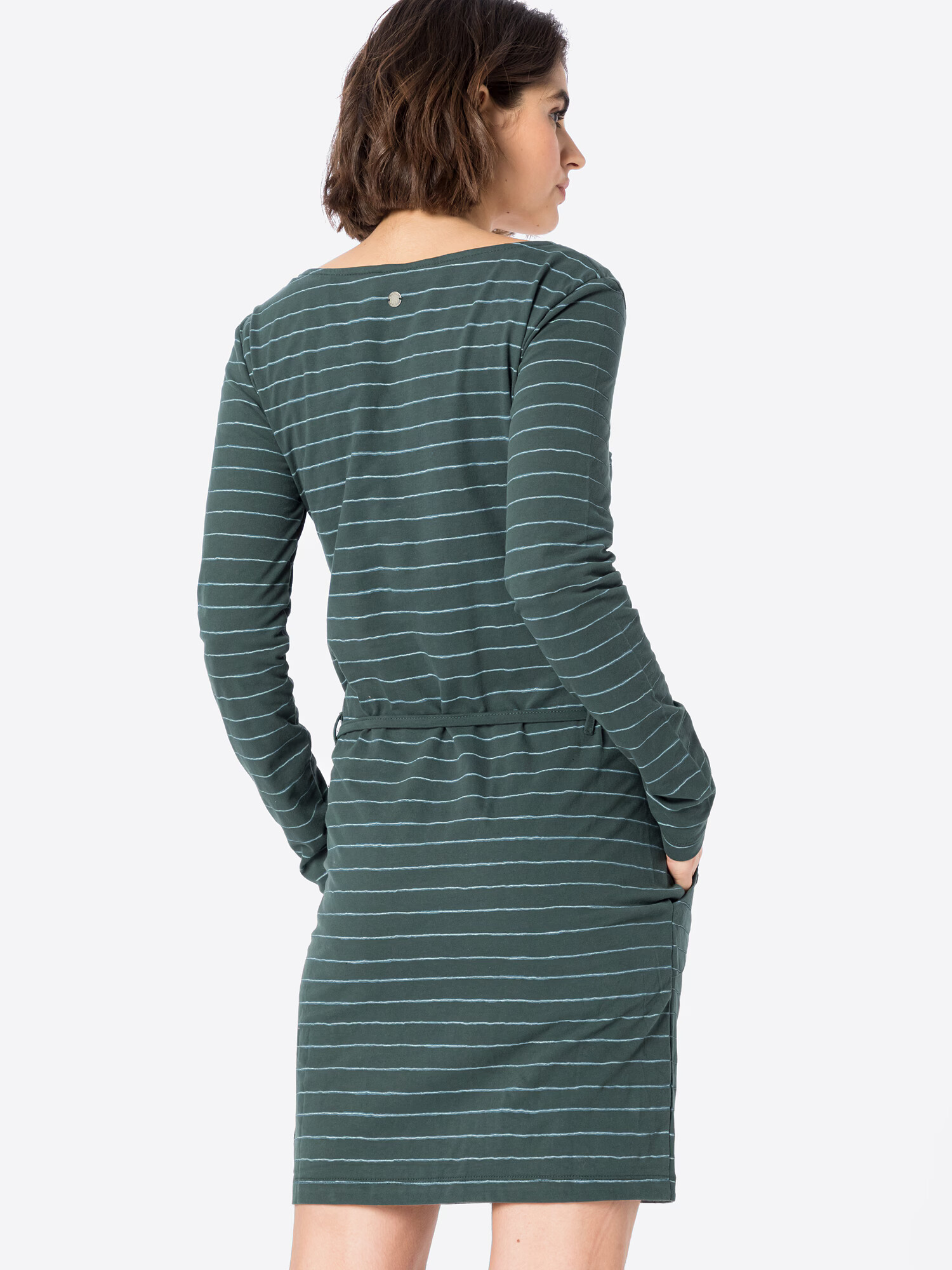 Ragwear Rochie 'TALONA' verde închis / alb - Pled.ro