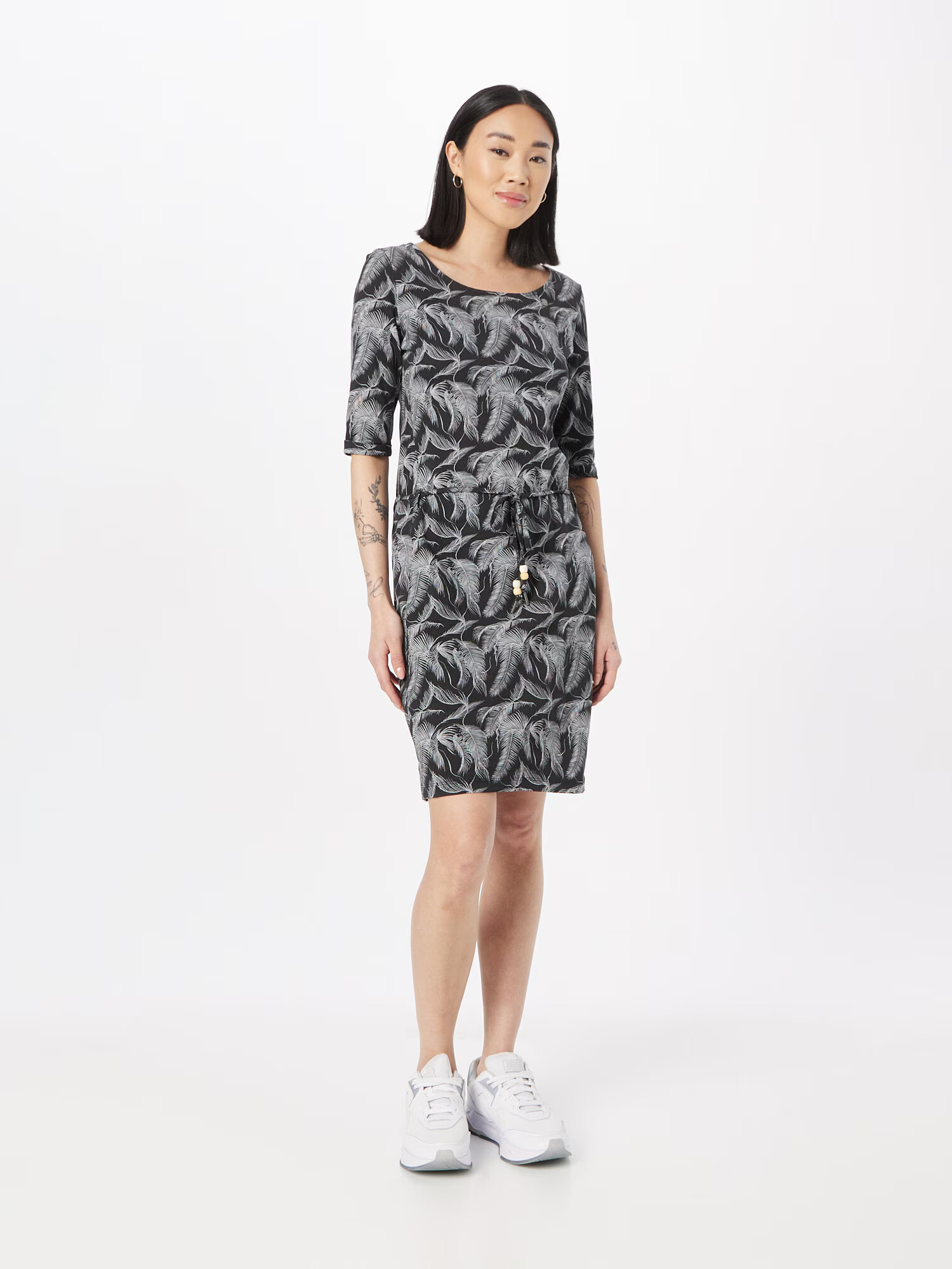 Ragwear Rochie 'TAMMI' negru / alb - Pled.ro