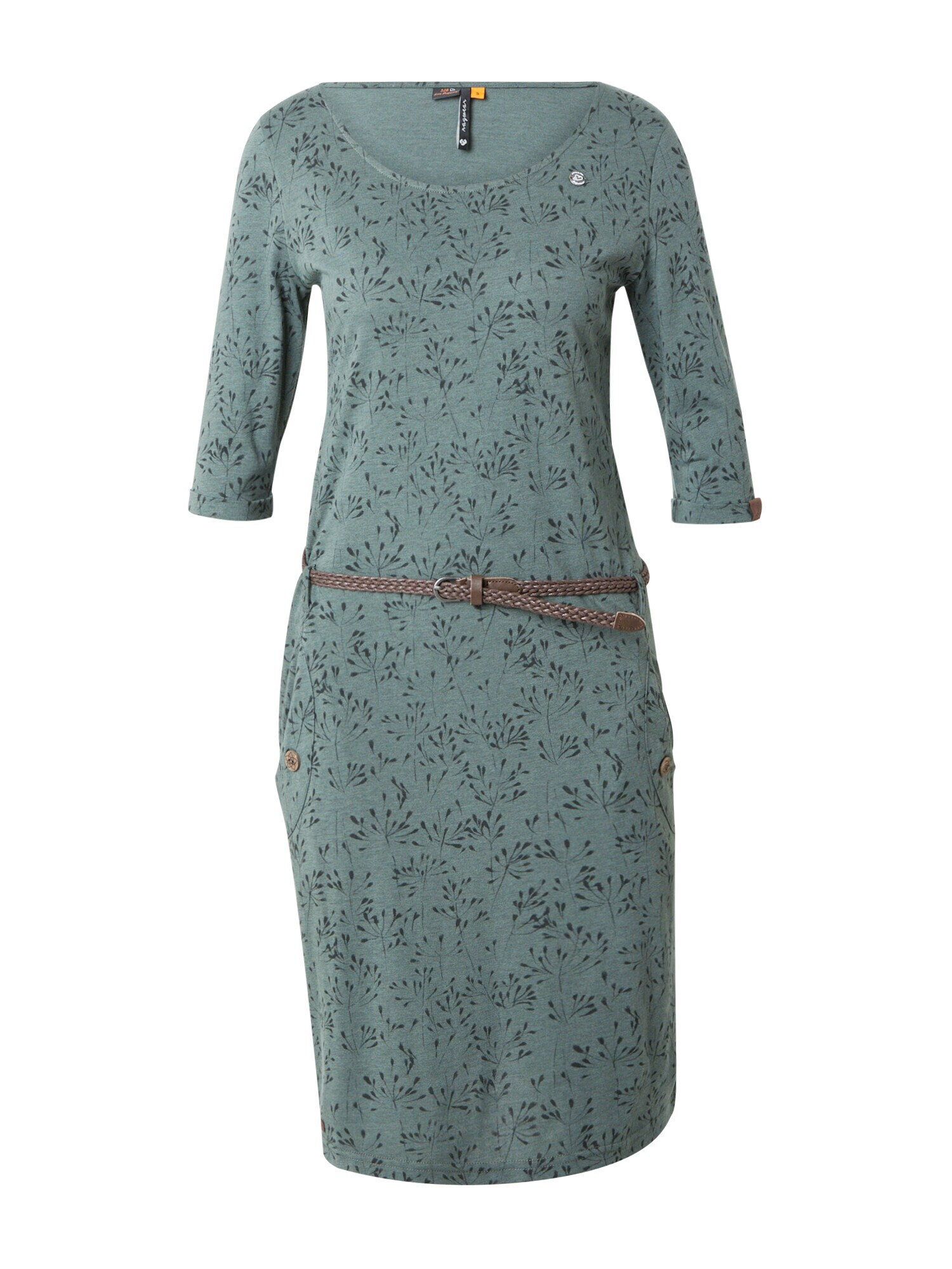 Ragwear Rochie 'TANNYA' gri bazalt / verde pastel - Pled.ro