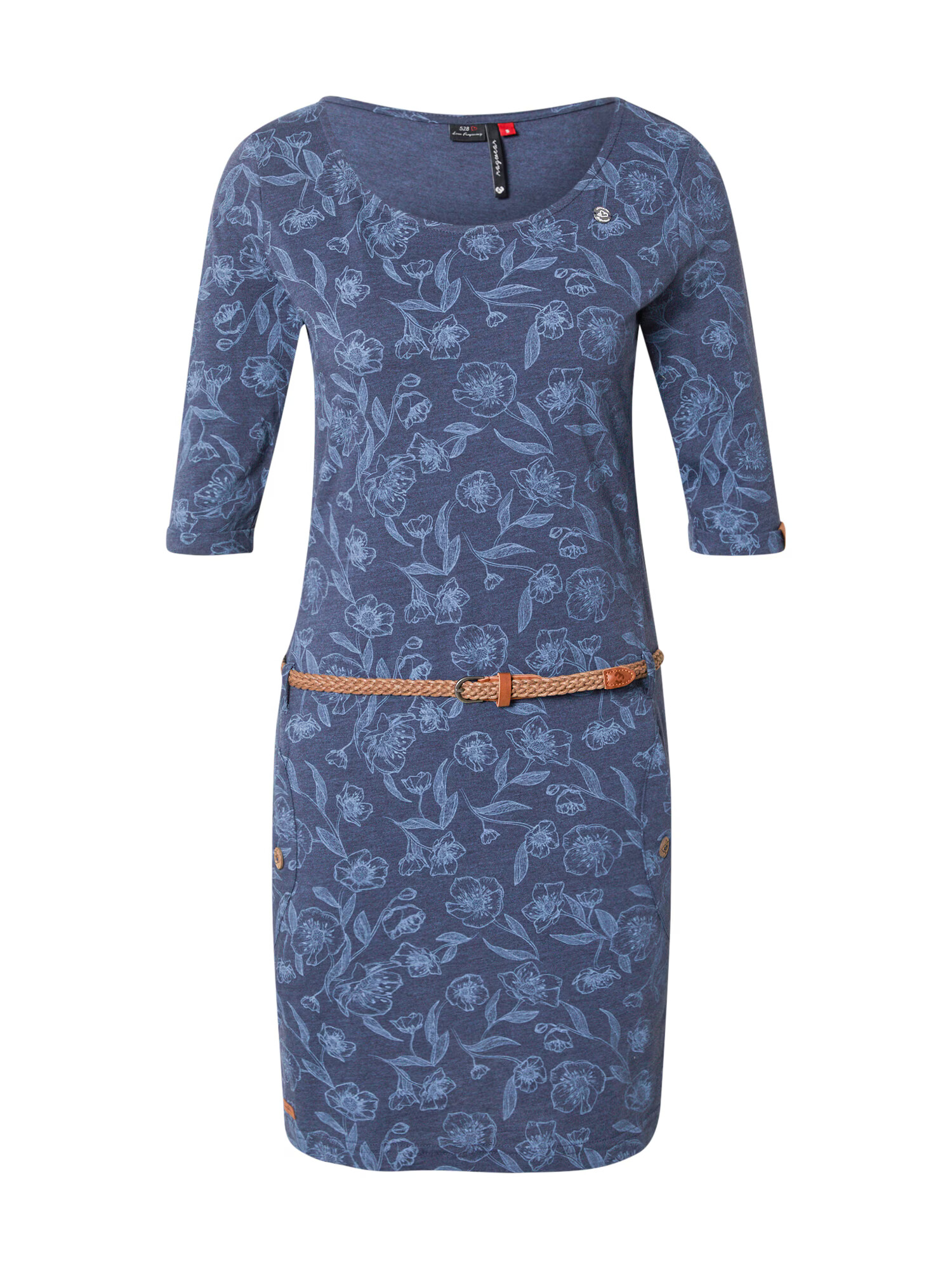 Ragwear Rochie 'TANYA' bleumarin / albastru fumuriu / maro coniac - Pled.ro