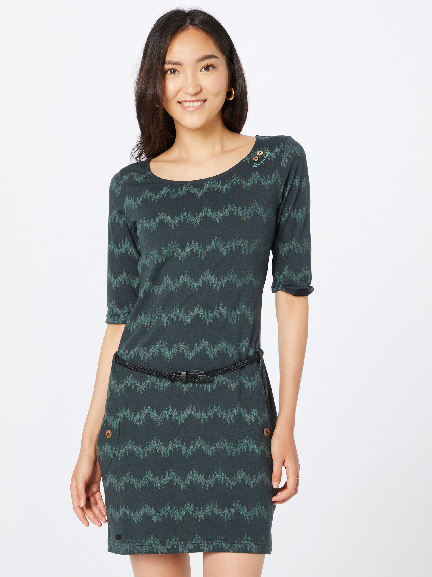 Ragwear Rochie 'TANYA' verde smarald / verde închis - Pled.ro