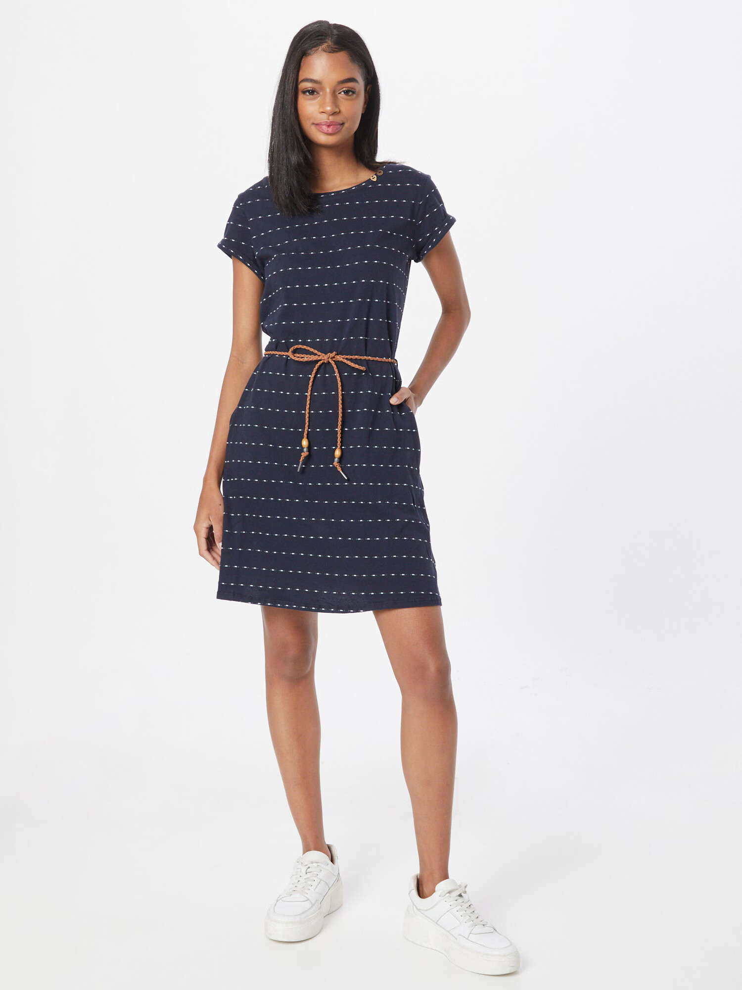 Ragwear Rochie 'VERBY' bleumarin / alb - Pled.ro