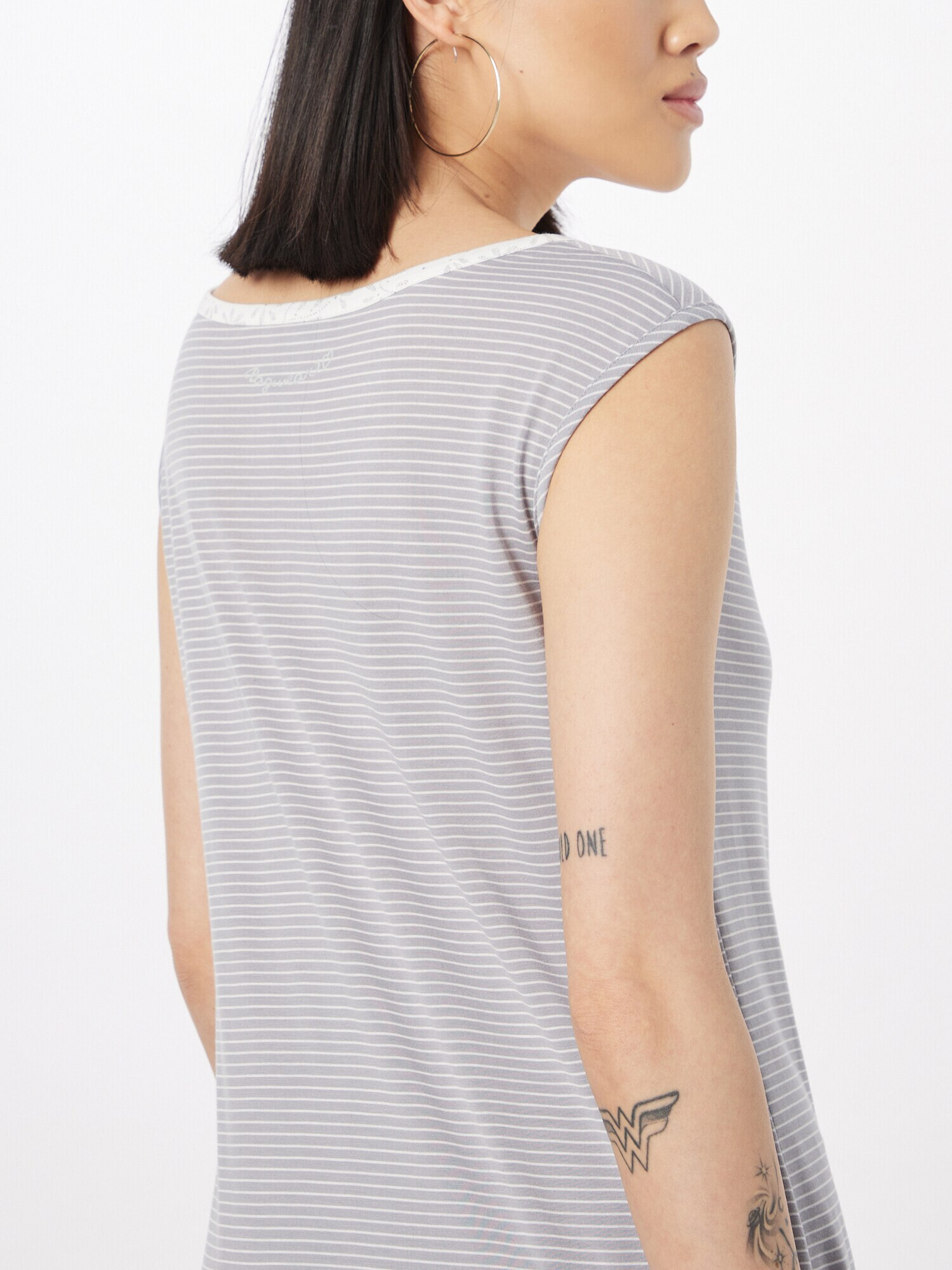 Ragwear Top 'EIREEN' gri / alb - Pled.ro